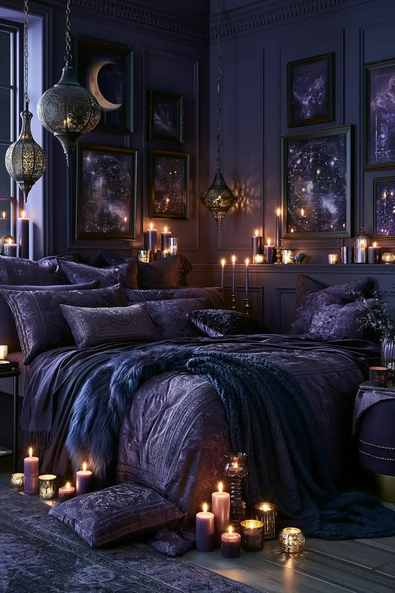 29 Purple Gothic Bedroom Ideas That Lean Into Deep Plum 8