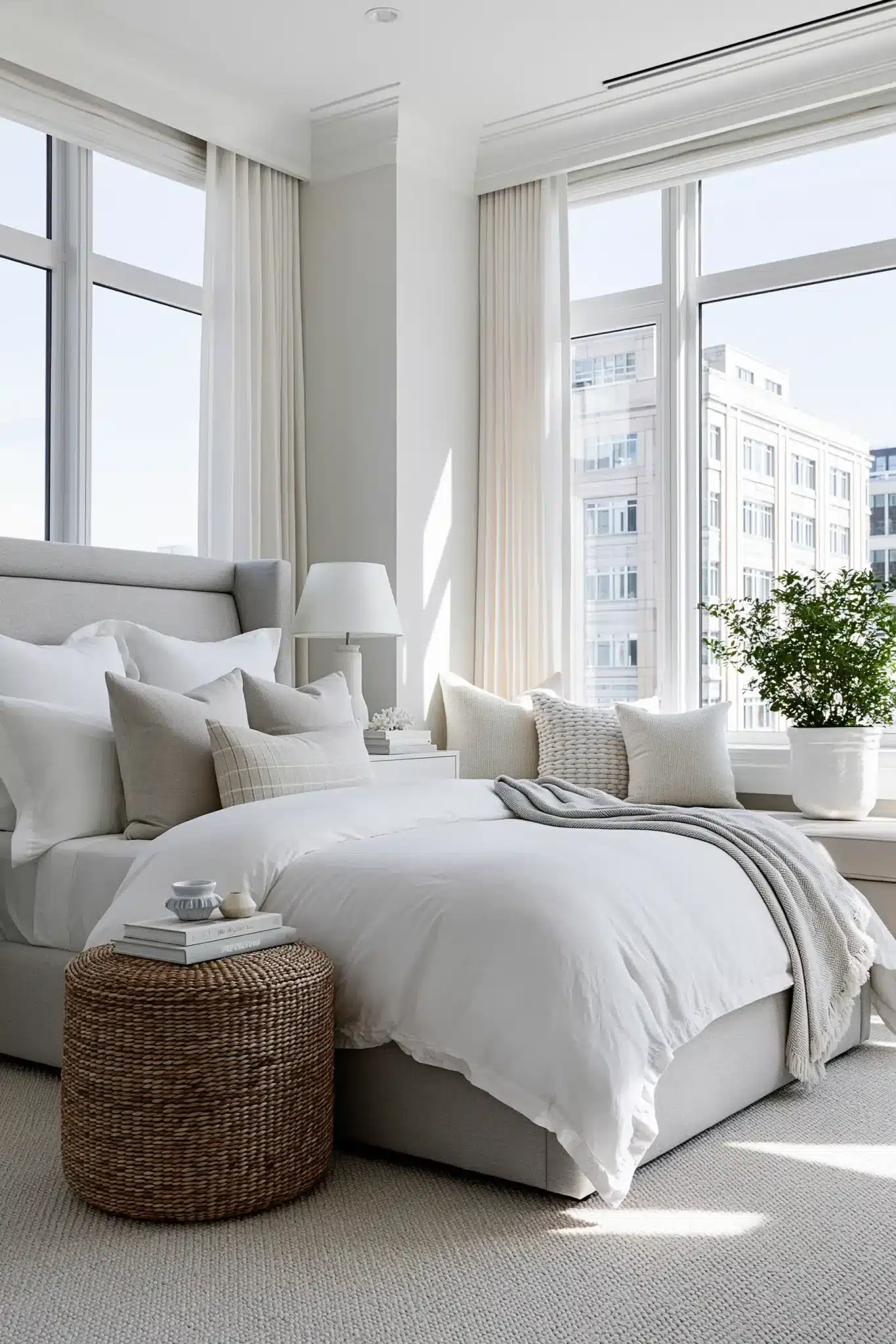 29 Grey and White Bedroom Ideas That Never Feel Flat 9