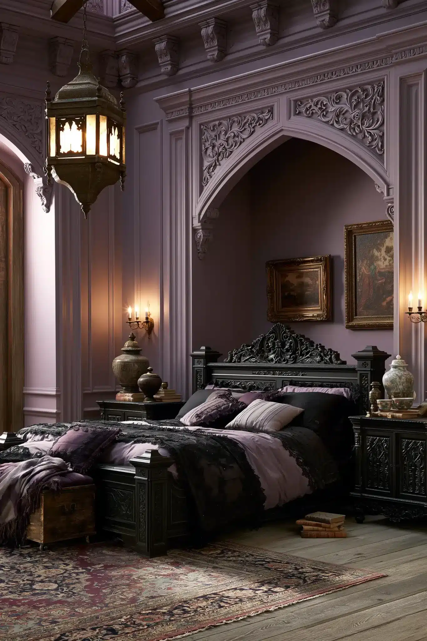 29 Purple Gothic Bedroom Ideas That Lean Into Deep Plum 9