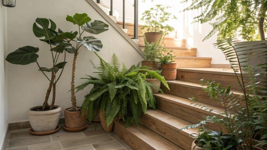 Indoor Staircase Gardens