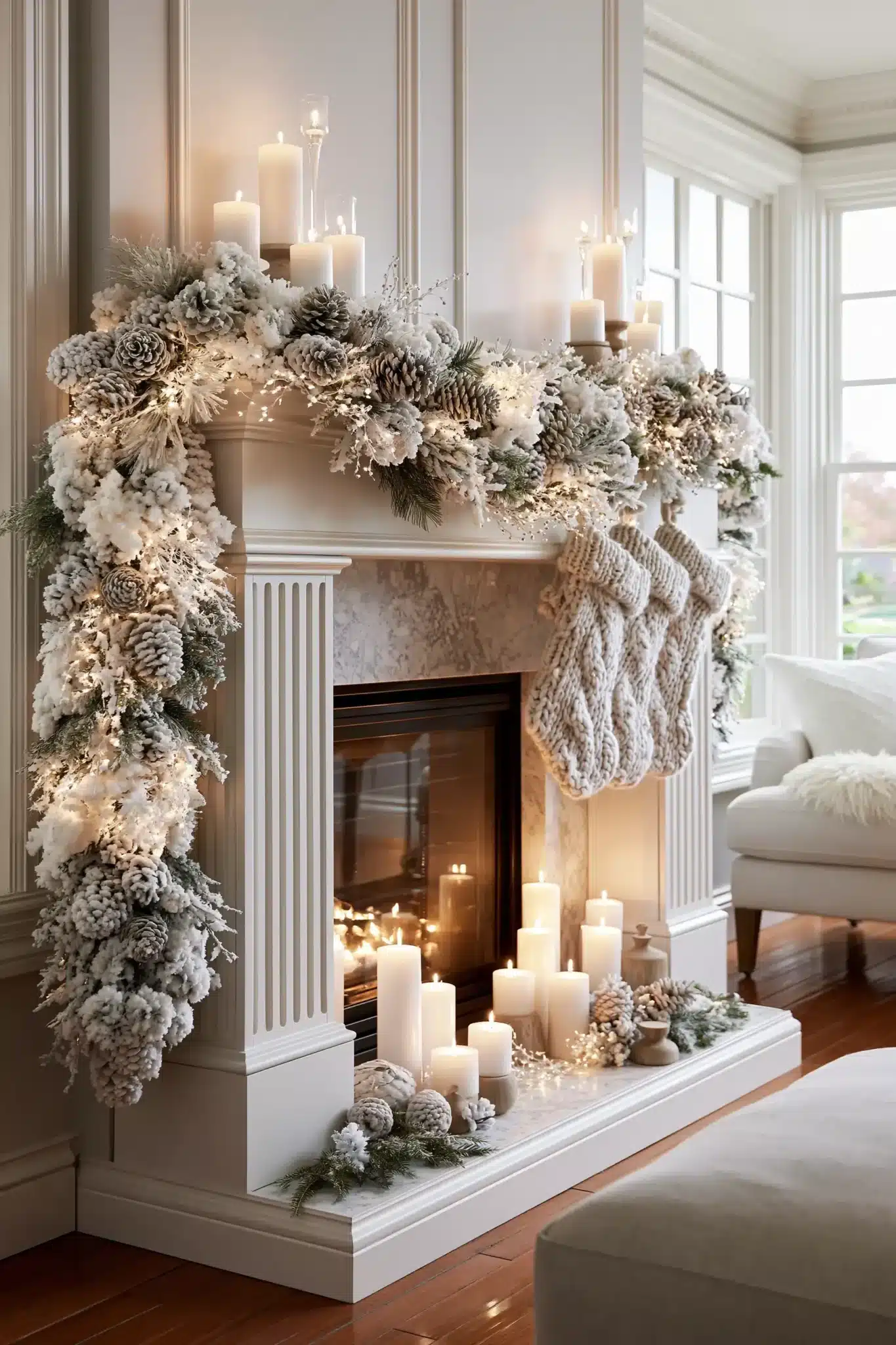 29 Christmas Mantle Decor Ideas for a Hearth That Does Not Compete With the Tree 1 christmas mantle decor
