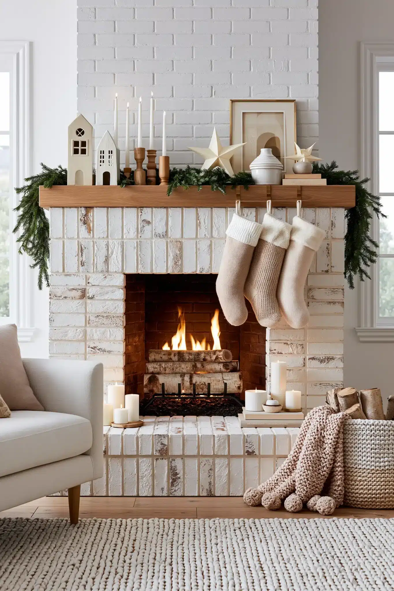 29 Christmas Fireplace Decor Ideas for a Hearth That Does the Heavy Lifting 10 christmas fireplace decor ideas