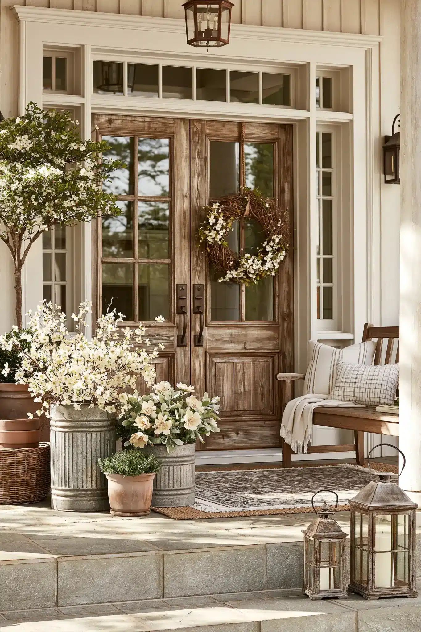 29 Spring Front Porch Decor Ideas for a Door That Says Welcome 10 spring front porch decor