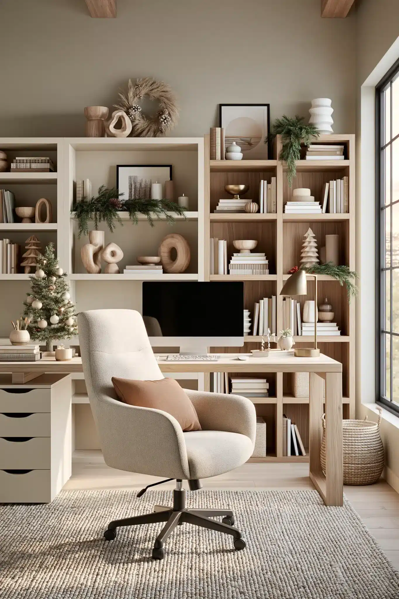 29 Neutral Christmas Decor Ideas for a Room That Stays Calm 10 neutral christmas decor