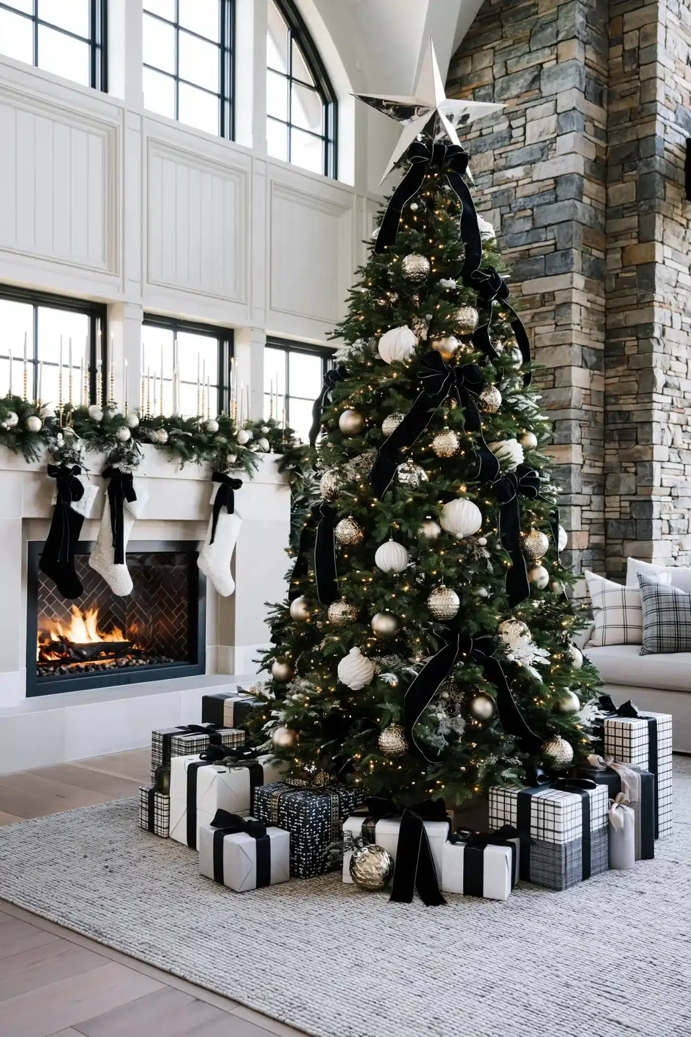 29 Modern Christmas Decor Ideas for a Home With Clean Lines 11 modern christmas decor