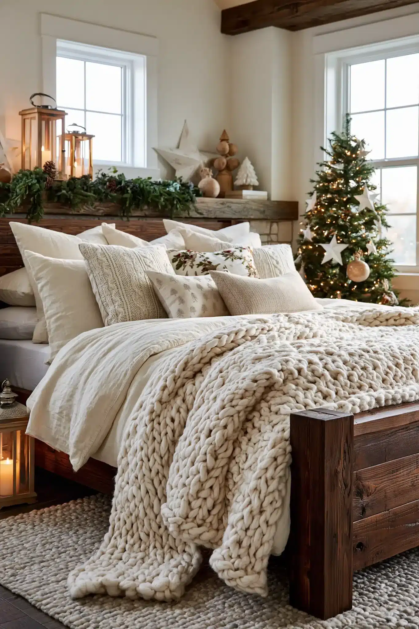 29 Neutral Christmas Decor Ideas for a Room That Stays Calm 11 neutral christmas decor