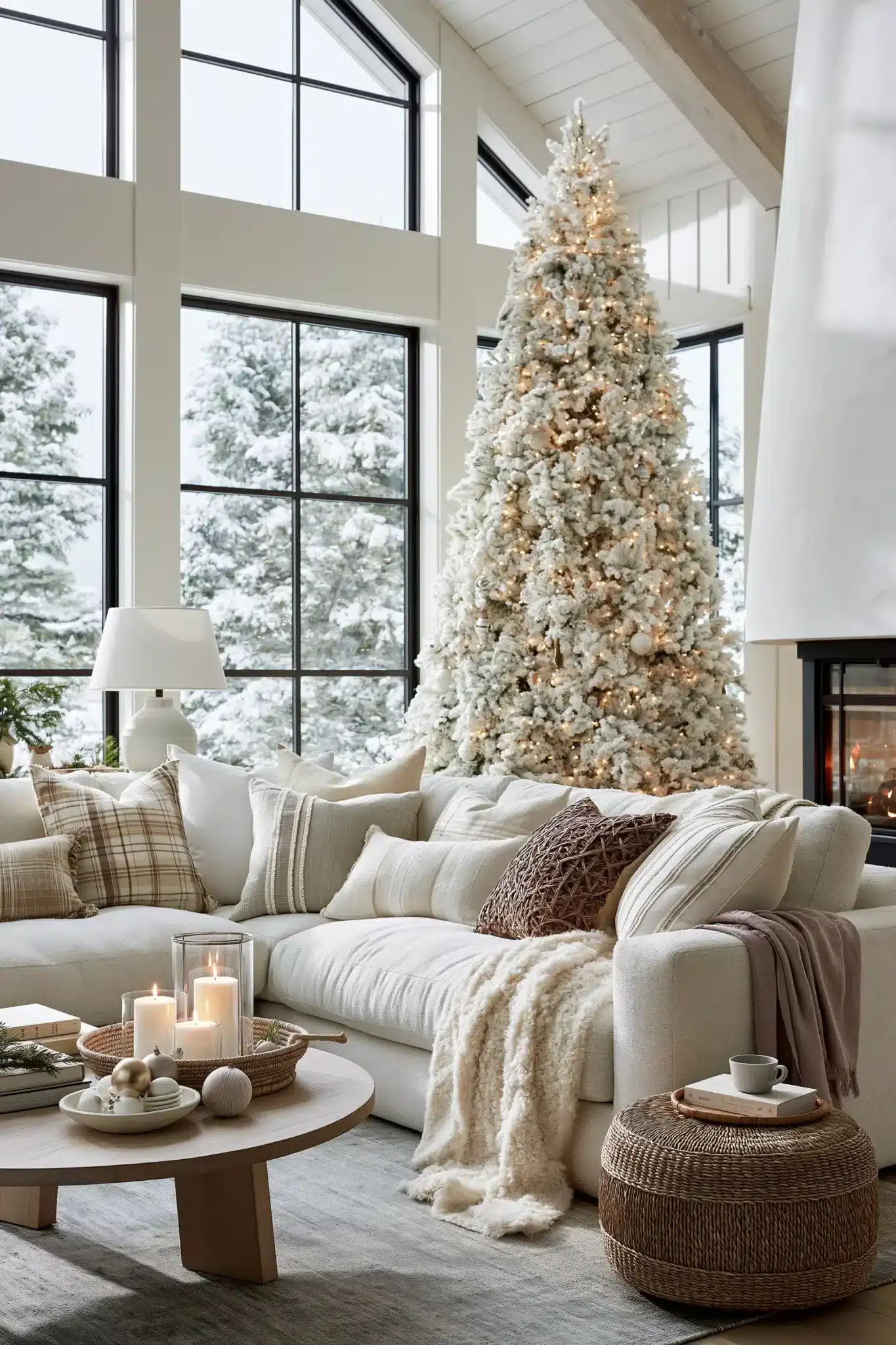 29 White Christmas Decor Ideas for a Room That Stays Bright and Quiet 11 white christmas decor