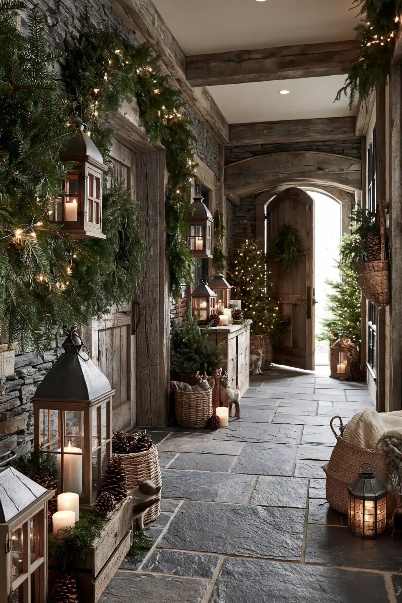 29 Hallway Christmas Decor Ideas for a Path That Feels Festive 11 hallway christmas decor
