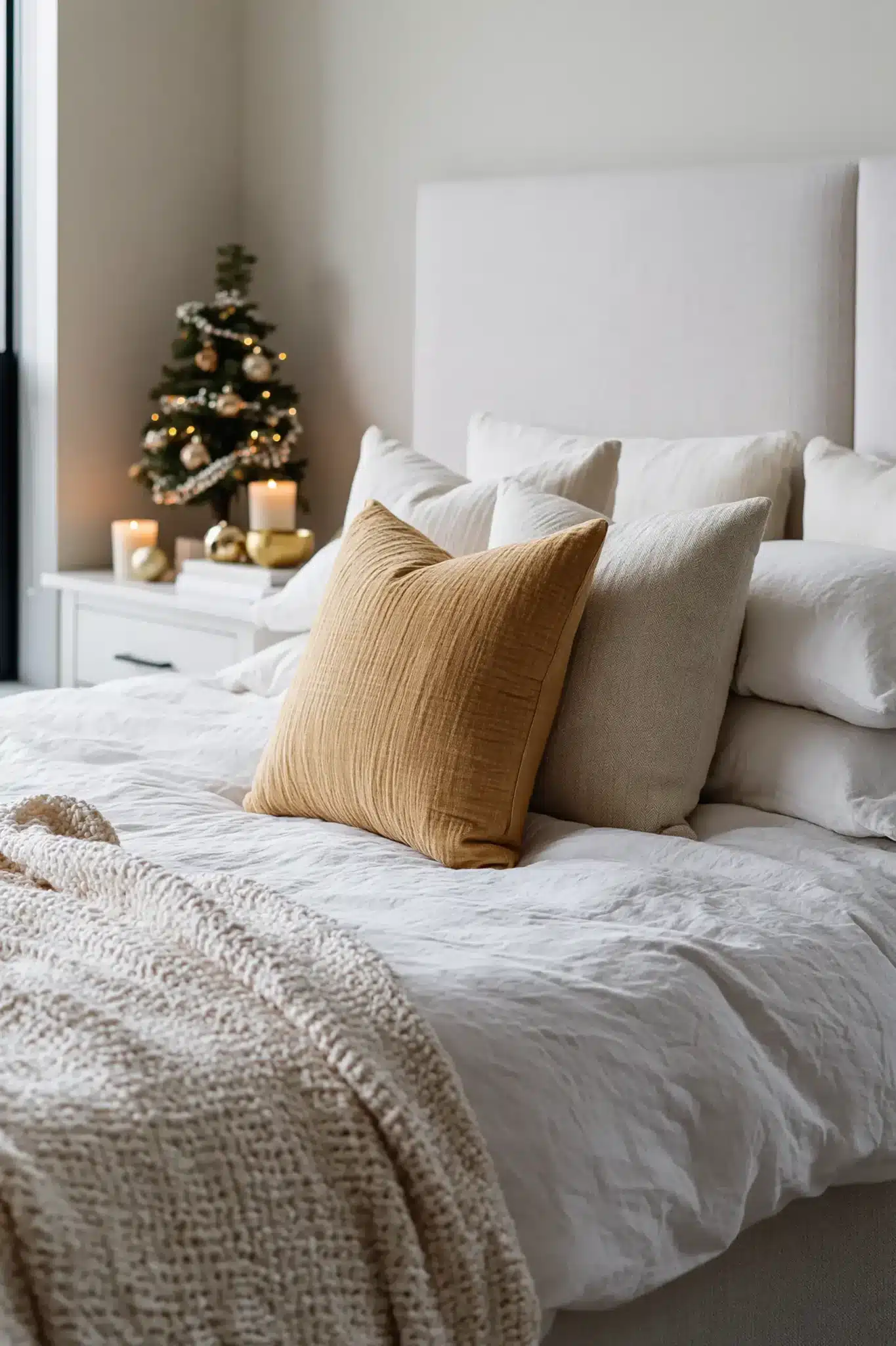 29 White and Gold Christmas Decor Ideas for a Room That Stays Quiet 12 white and gold christmas decor