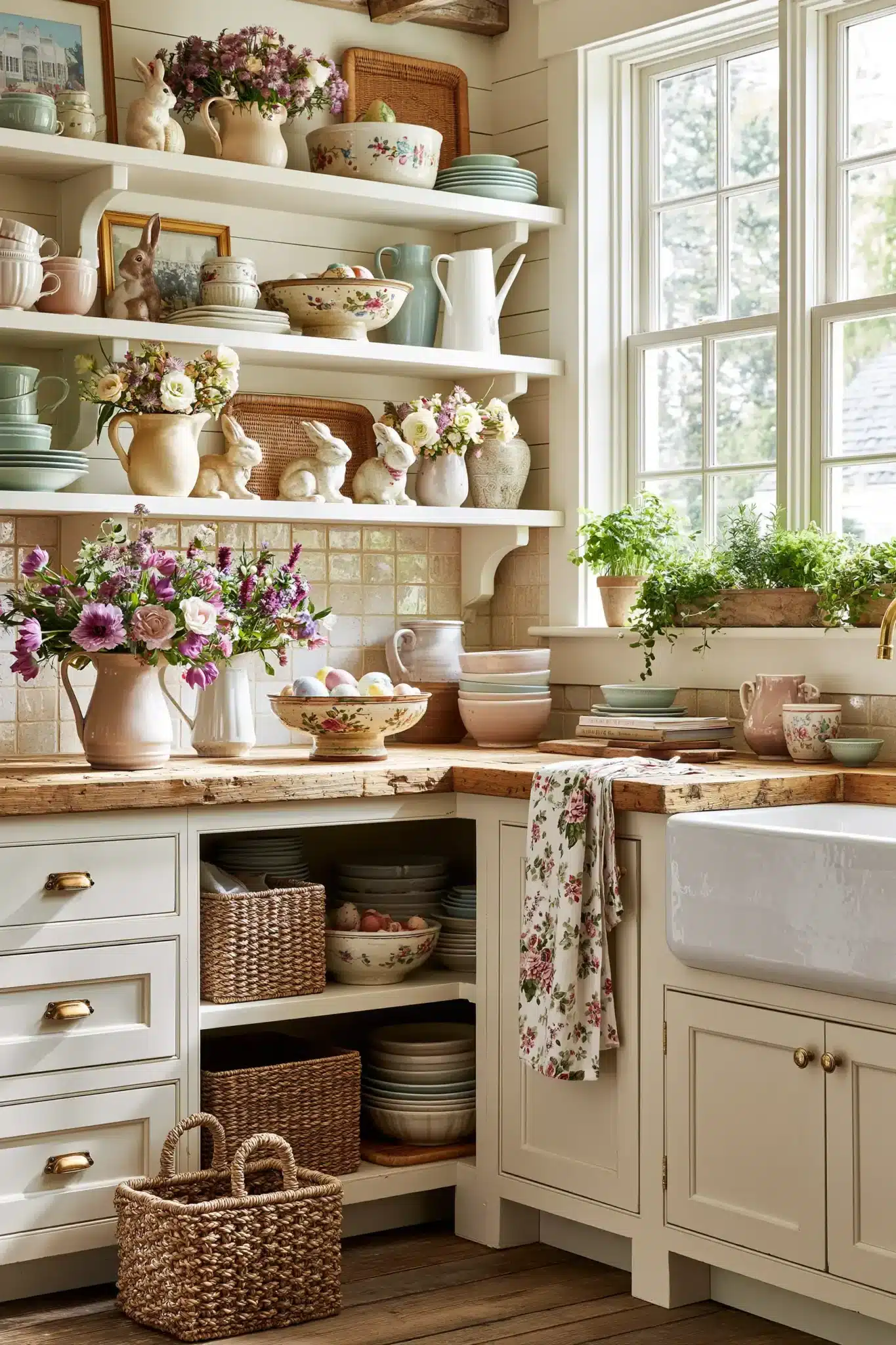 29 Spring Easter Decor Ideas That Keep the Table Simple 13 spring easter decor