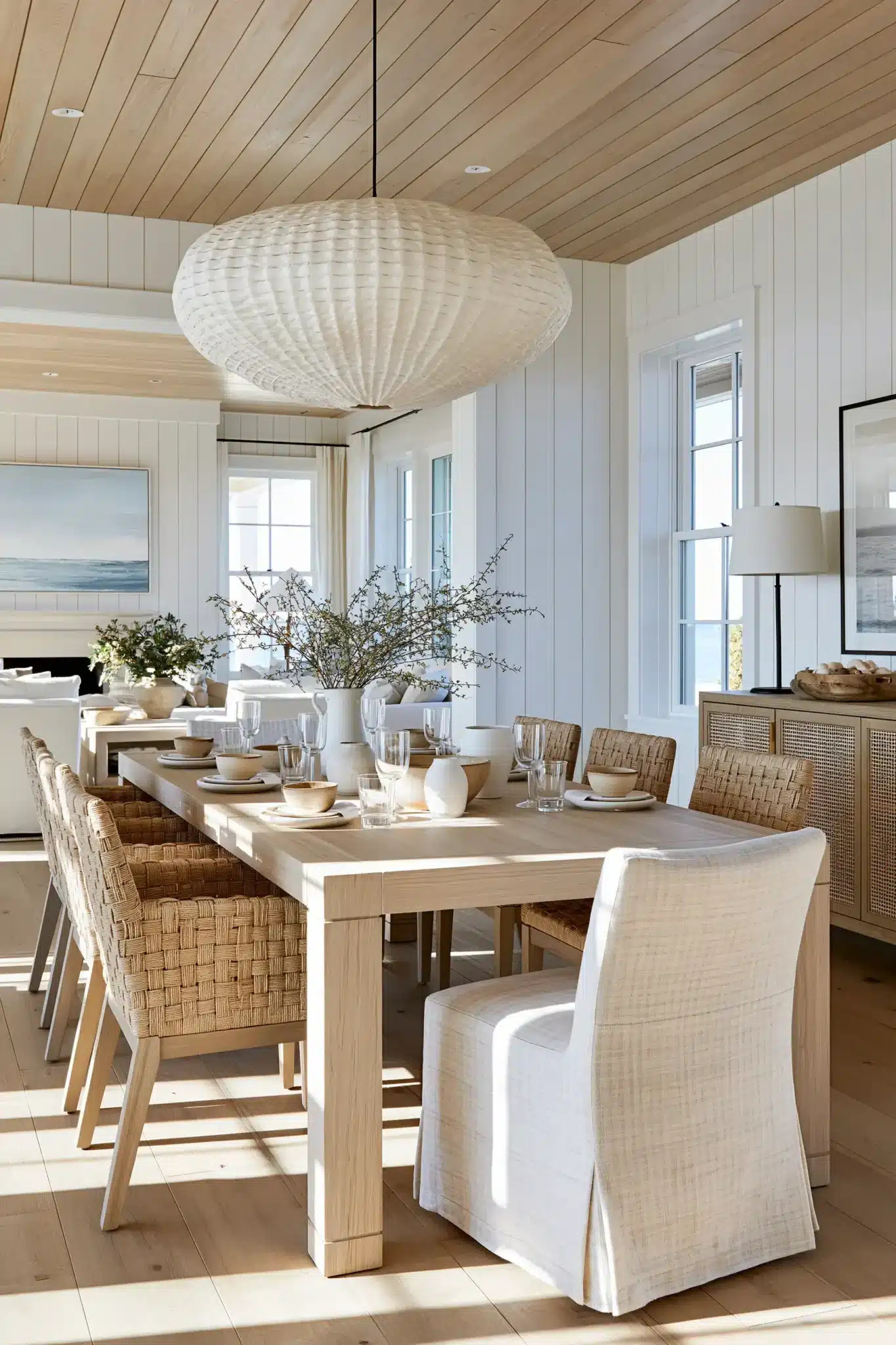 29 Modern Dining Room Ideas for a Table That Stays Out of the Way 13 modern dining room