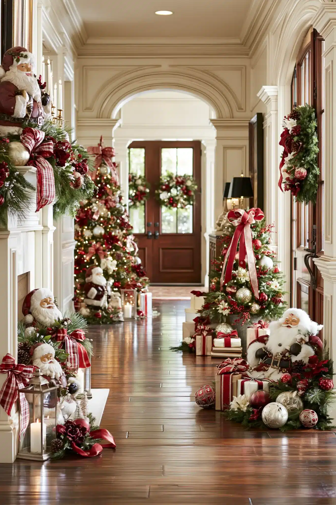 29 Hallway Christmas Decor Ideas for a Path That Feels Festive 13 hallway christmas decor