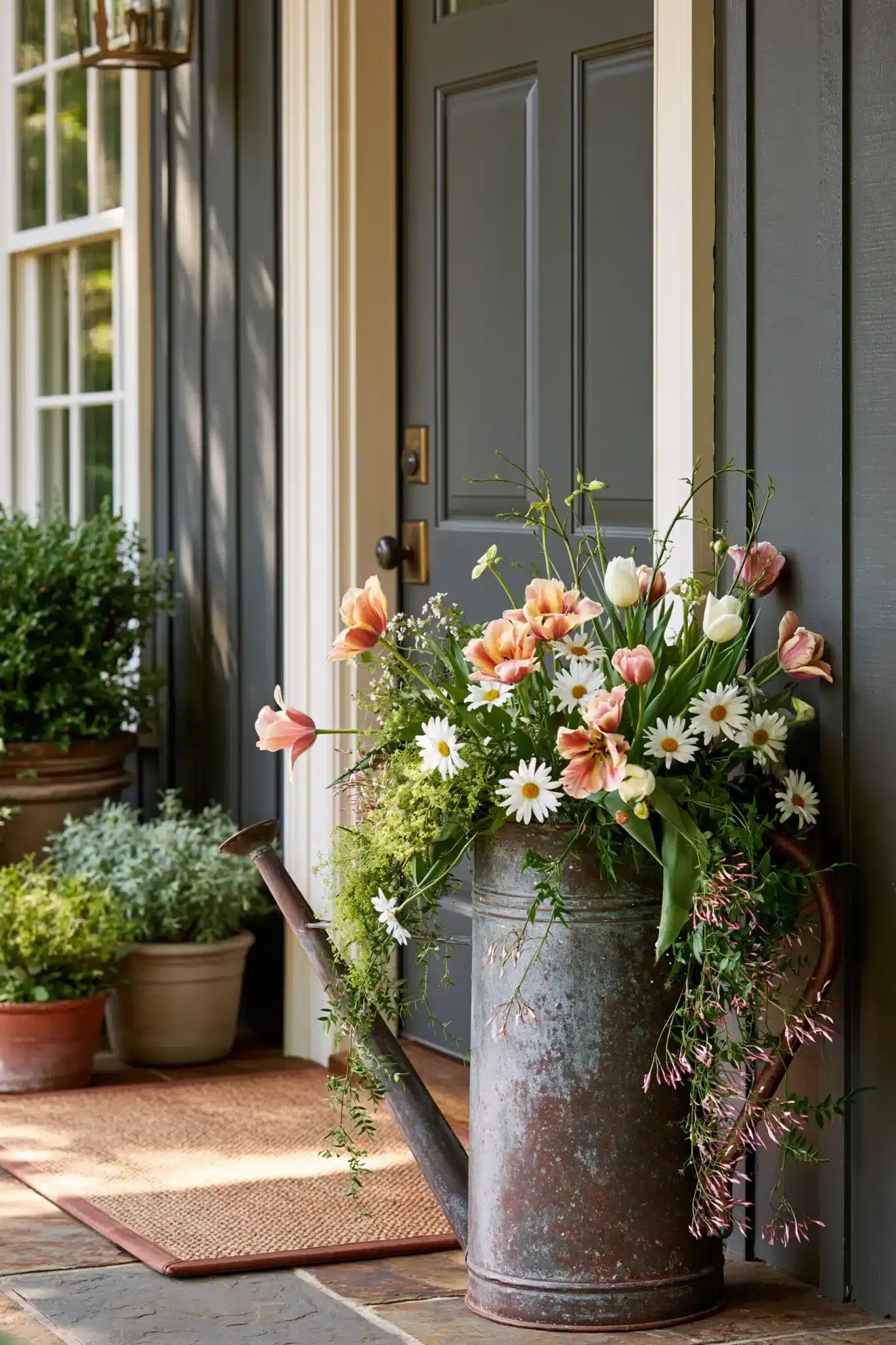 29 Spring Front Door Decor Ideas for an Entrance That Feels Fresh 13 spring front door decor