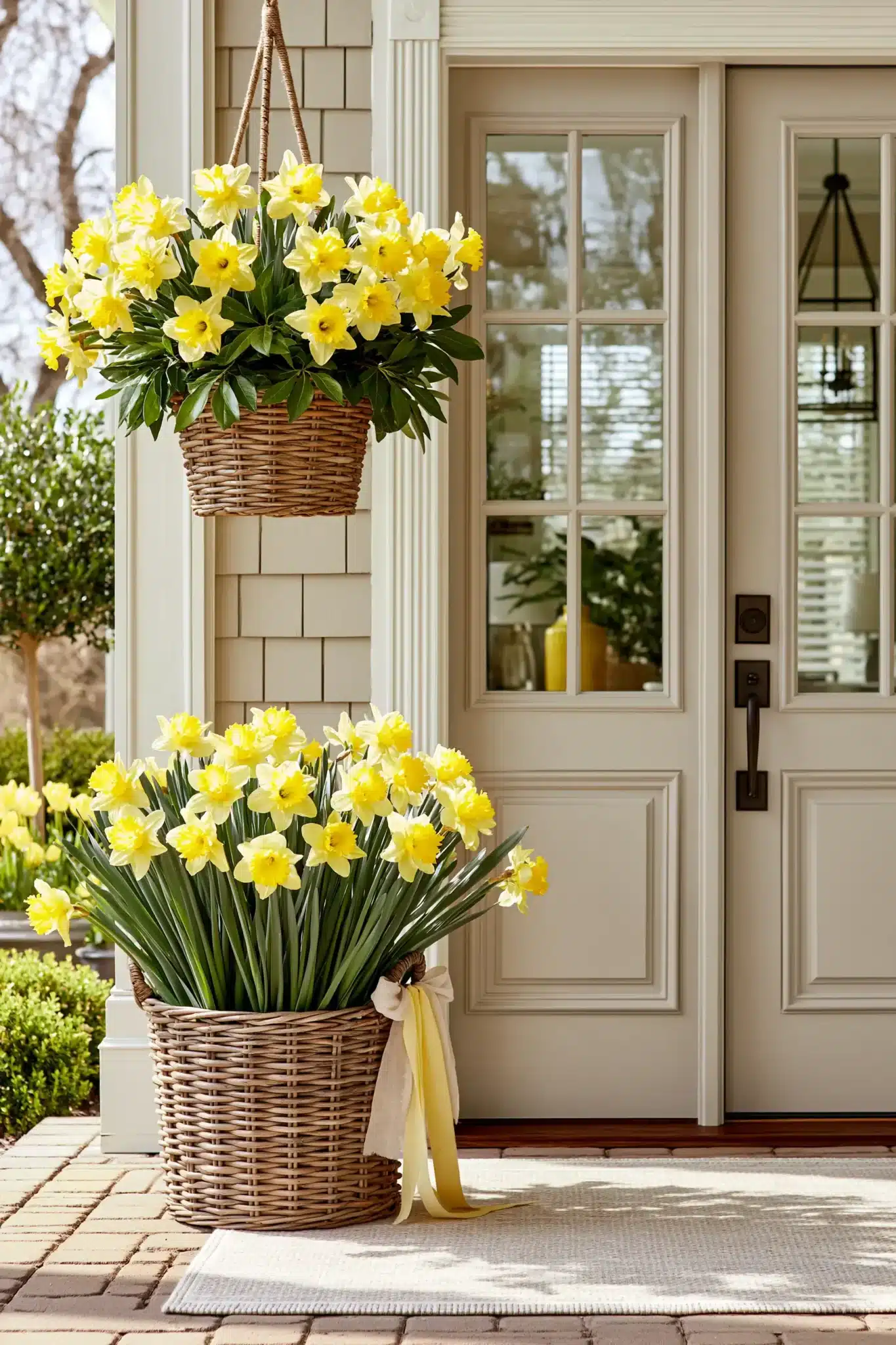 29 Spring Front Door Decor Ideas for an Entrance That Feels Fresh 14 spring front door decor