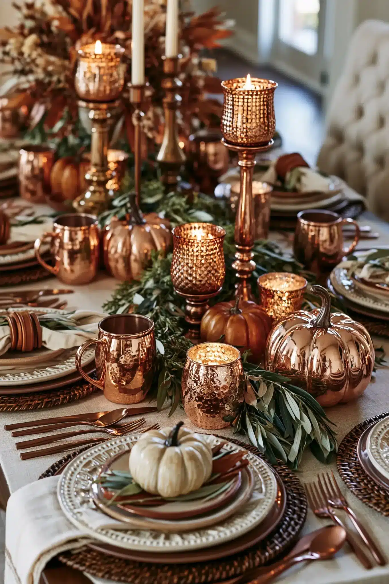 29 Thanksgiving Table Decor Ideas for a Centerpiece That Leaves Room for Plates 14 thanksgiving table decor ideas