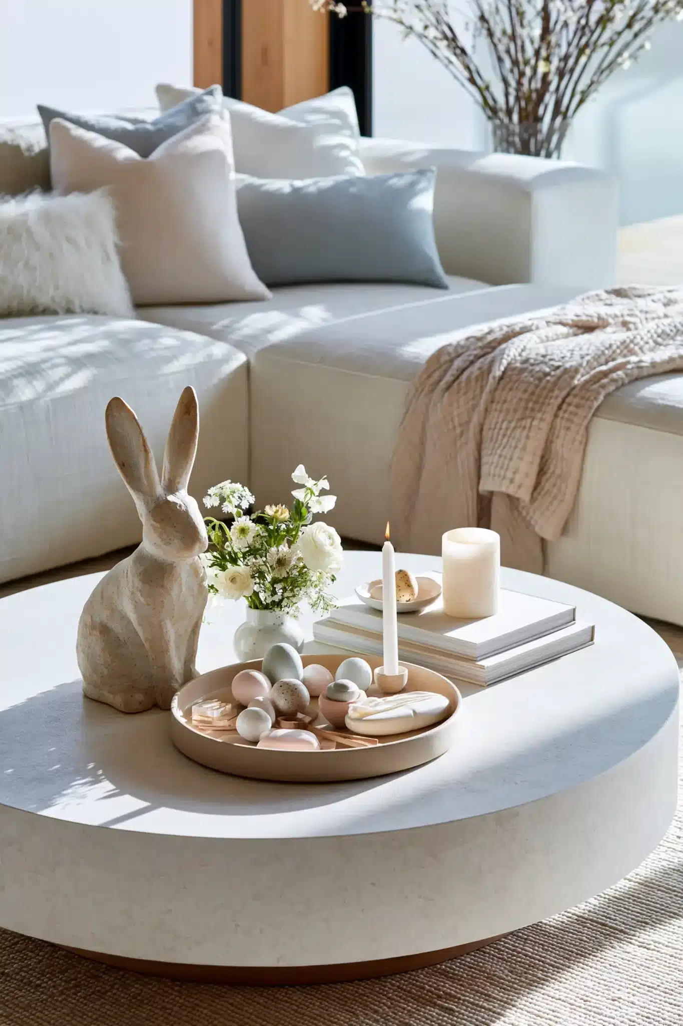 29 Spring Easter Decor Ideas That Keep the Table Simple 14 spring easter decor
