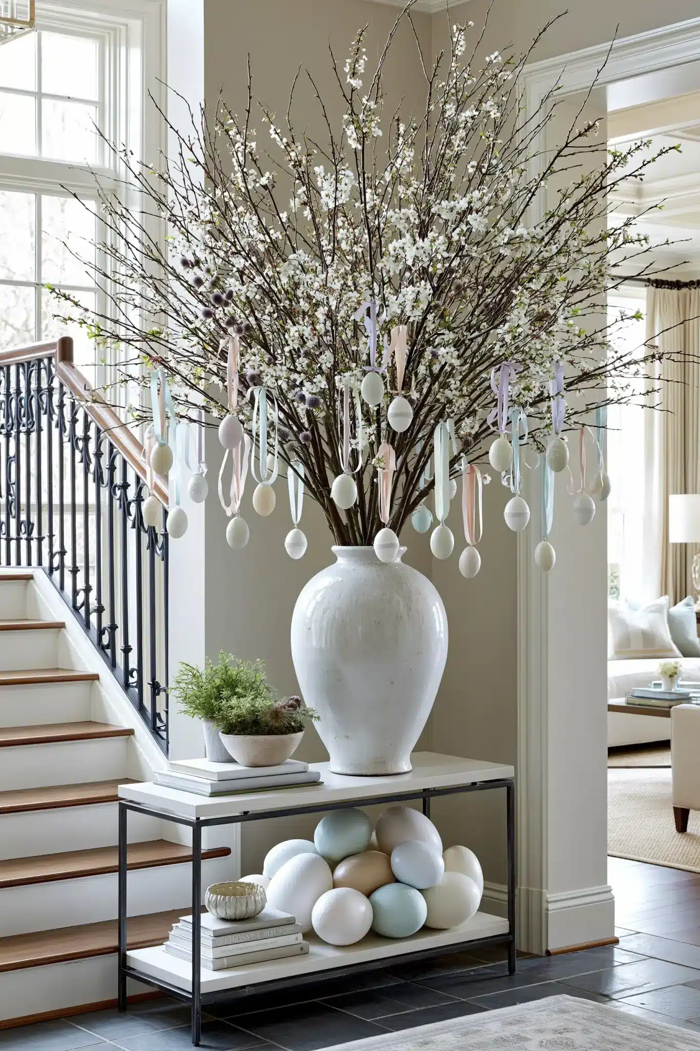 29 Spring Easter Decor Ideas That Keep the Table Simple 15 spring easter decor