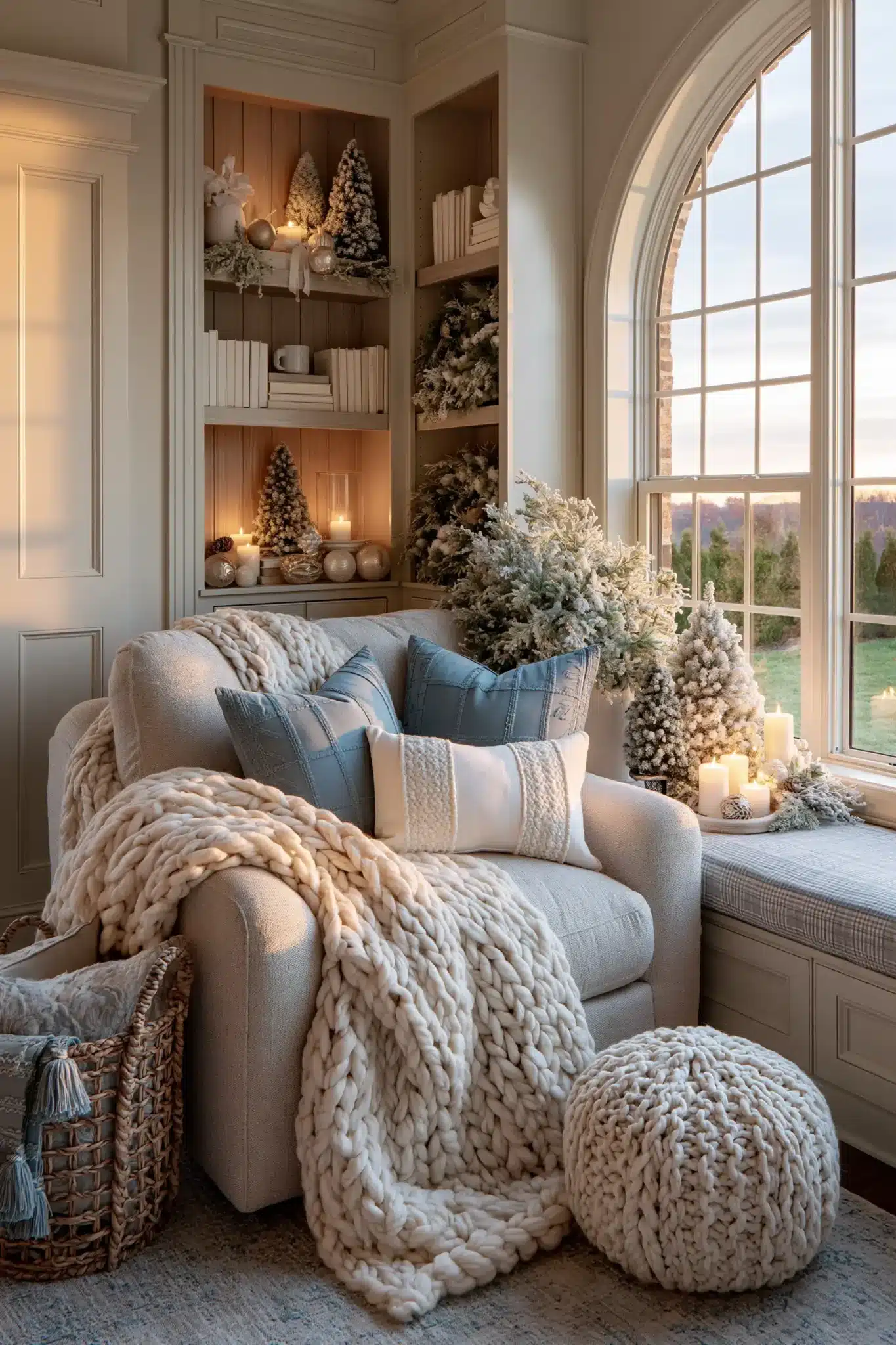 29 Blue Christmas Decor Ideas for a Tree That Breaks From Red and Green 15 blue christmas decor