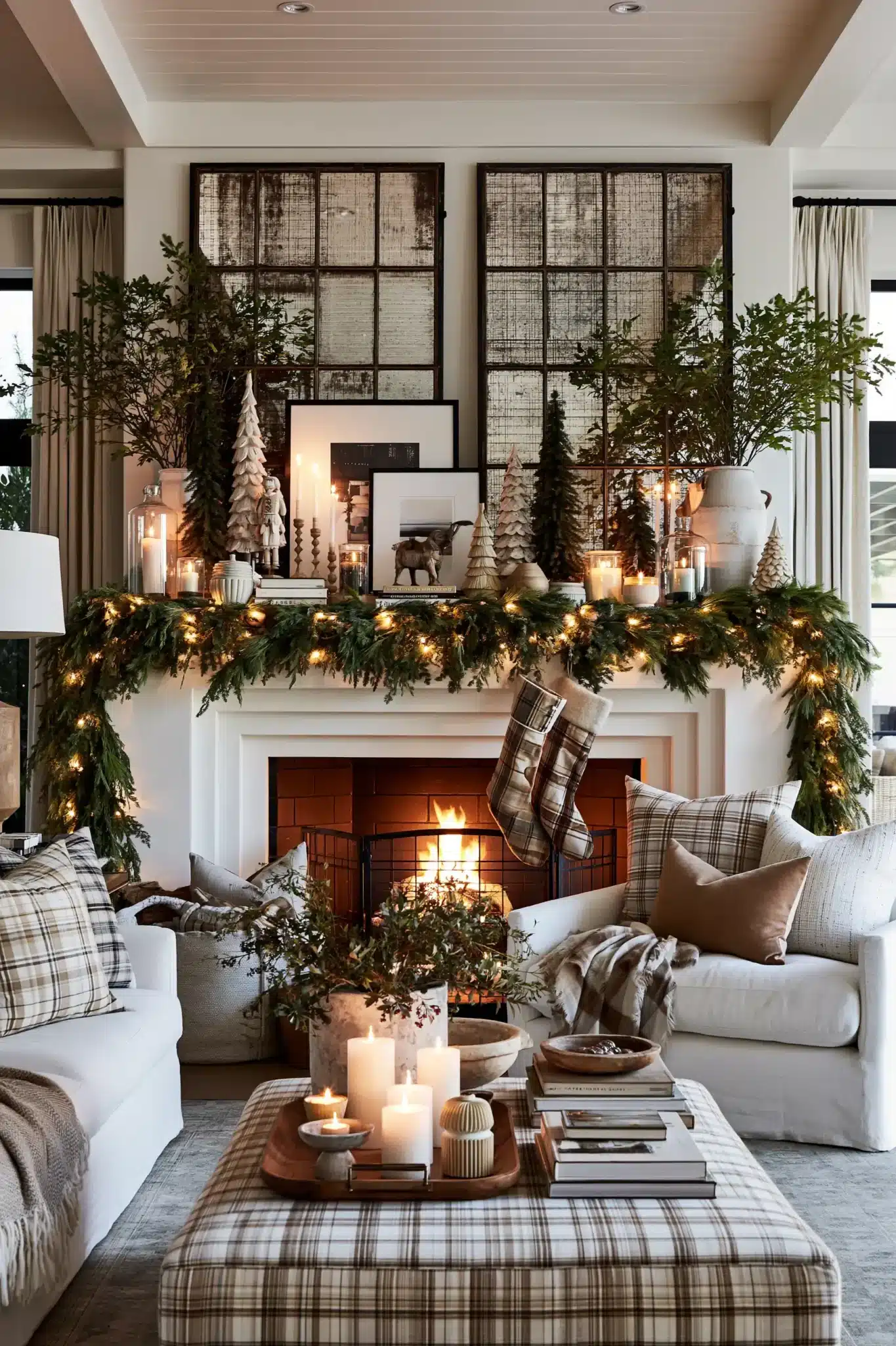 29 Christmas Mantle Decor Ideas for a Hearth That Does Not Compete With the Tree 15 christmas mantle decor