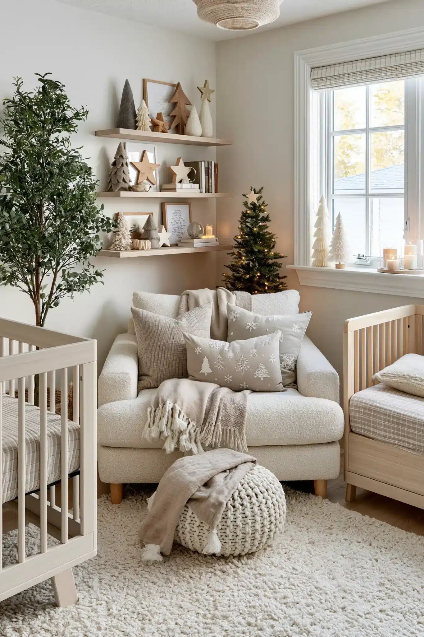 29 Neutral Christmas Decor Ideas for a Room That Stays Calm 15 neutral christmas decor