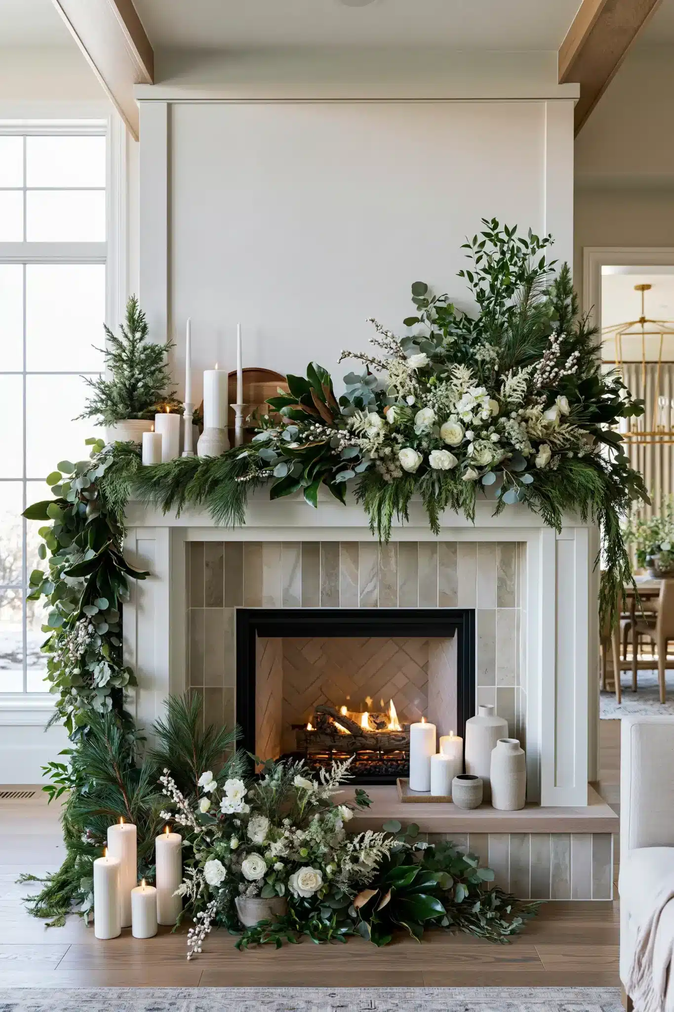 29 Christmas Mantle Decor Ideas for a Hearth That Does Not Compete With the Tree 16 christmas mantle decor