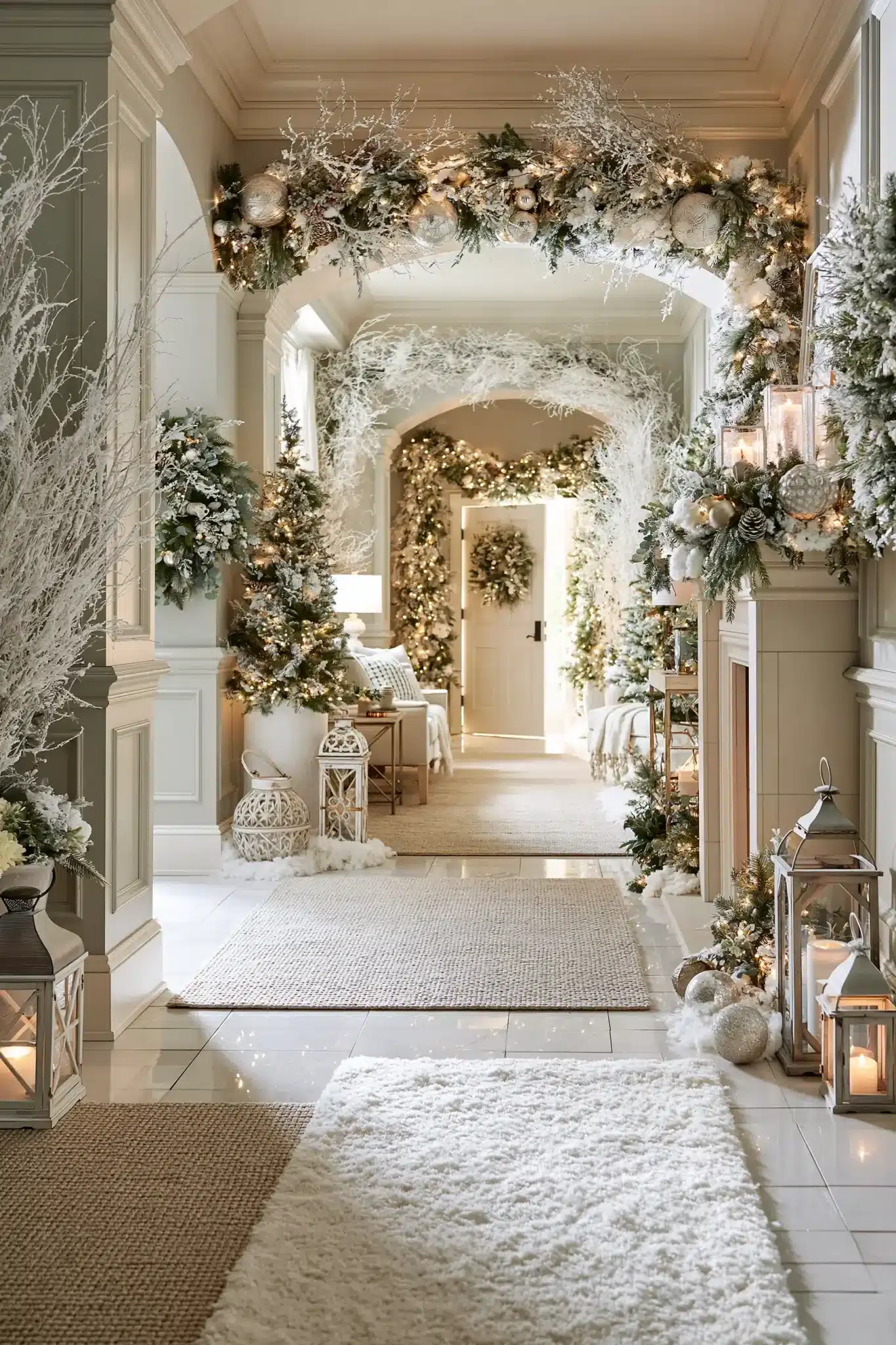 29 Hallway Christmas Decor Ideas for a Path That Feels Festive 16 hallway christmas decor