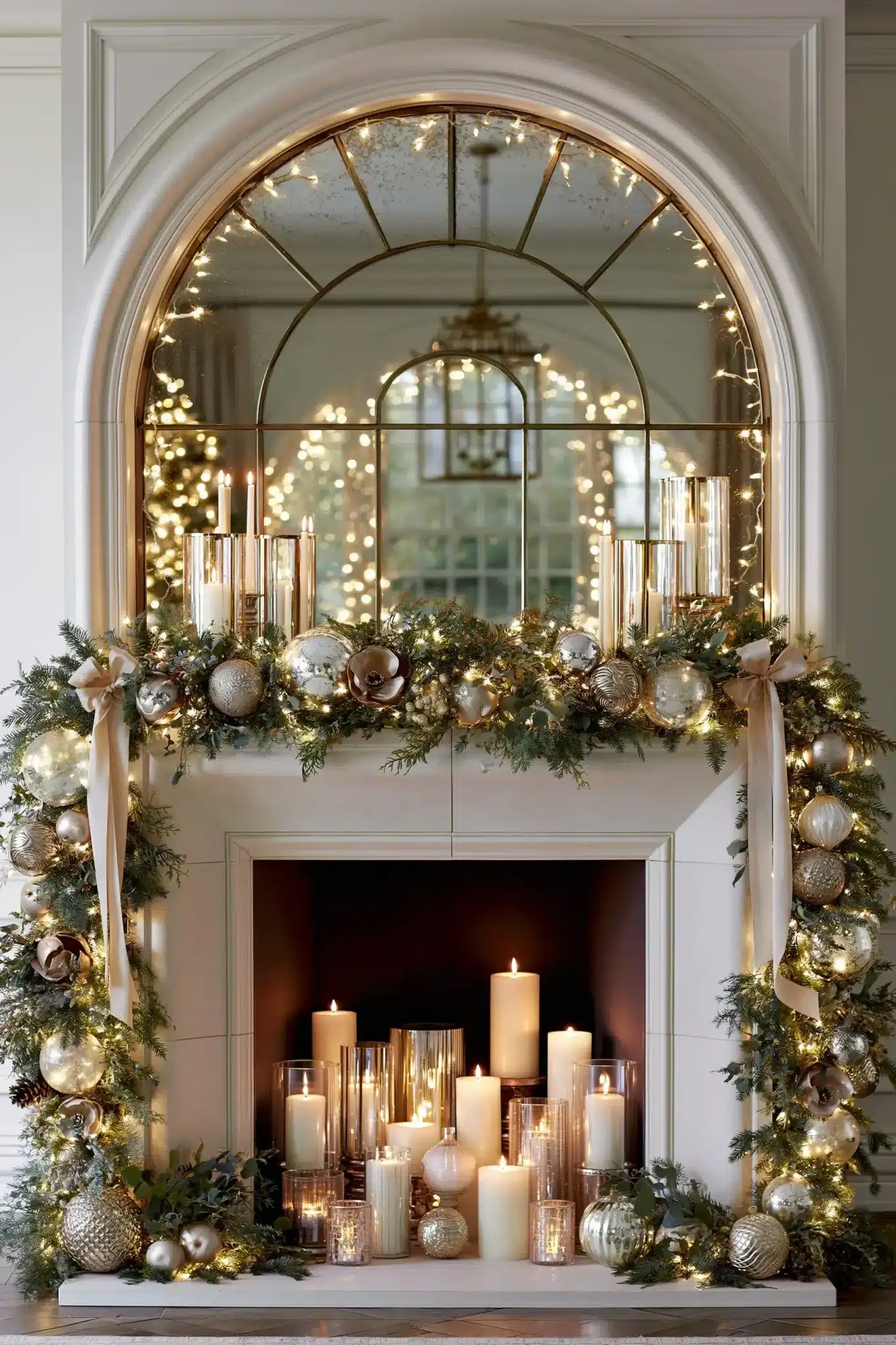 29 Christmas Fireplace Decor Ideas for a Hearth That Does the Heavy Lifting 16 christmas fireplace decor ideas