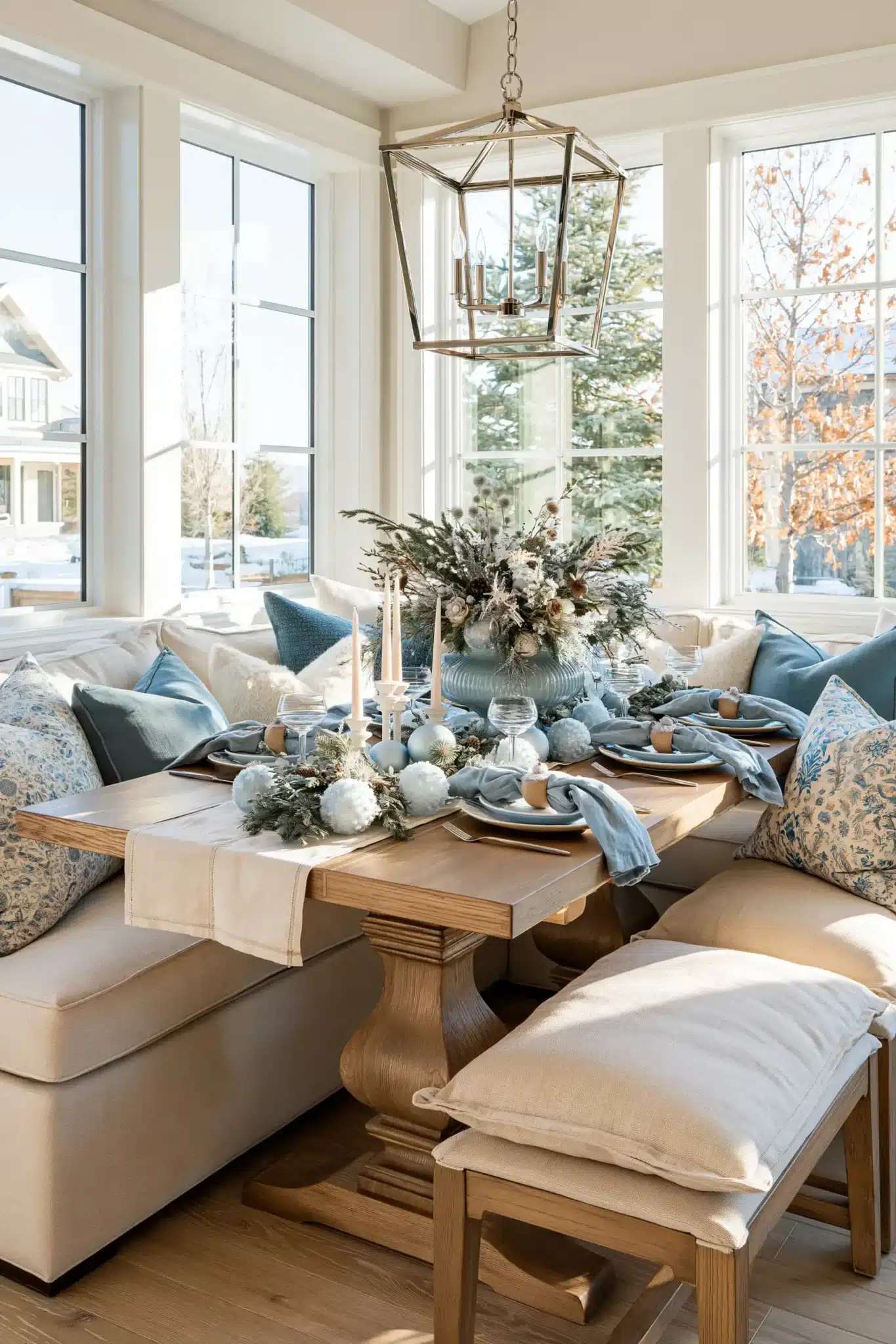 29 Blue Christmas Decor Ideas for a Tree That Breaks From Red and Green 17 blue christmas decor