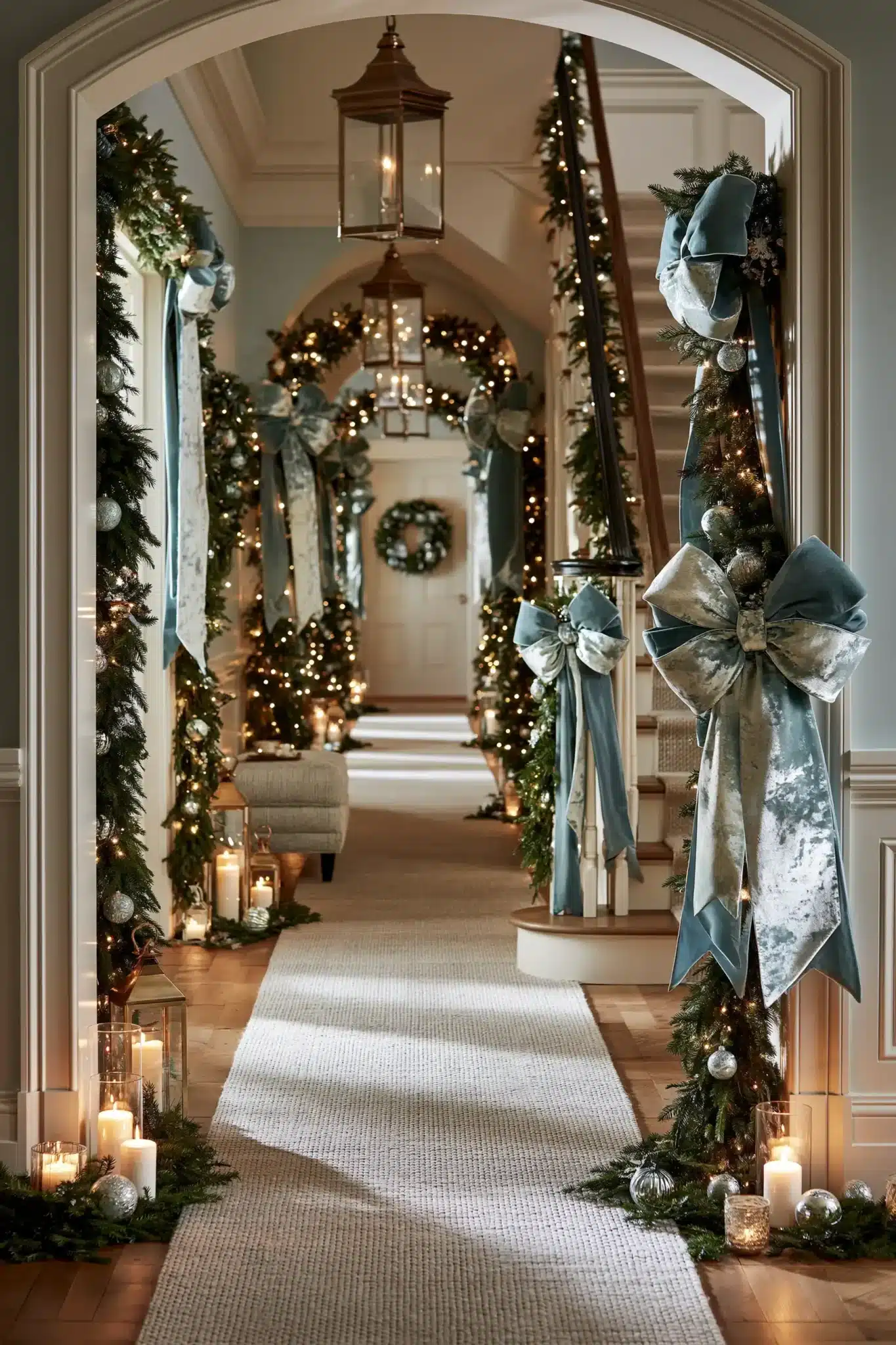 29 Hallway Christmas Decor Ideas for a Path That Feels Festive 17 hallway christmas decor