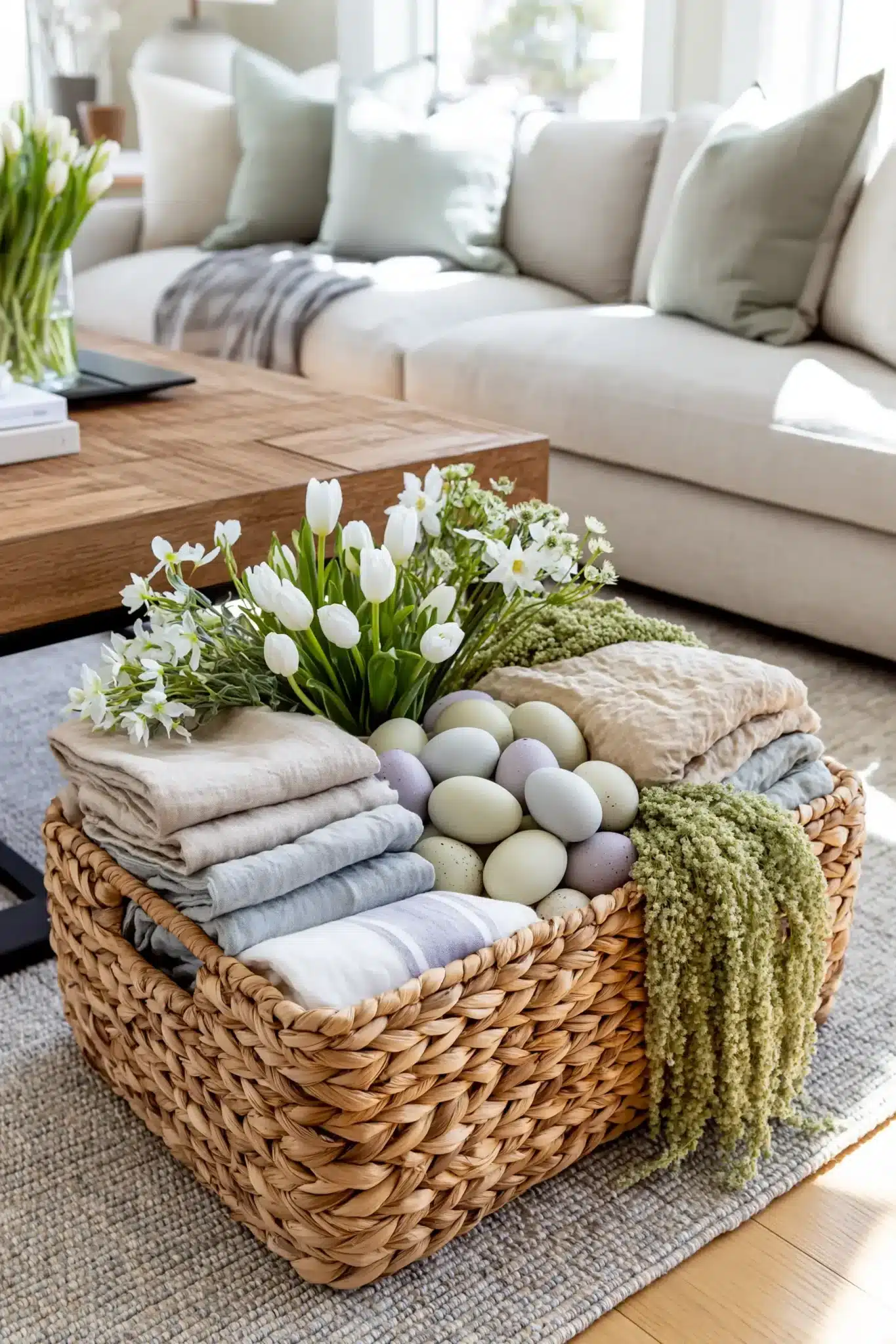 29 Spring Easter Decor Ideas That Keep the Table Simple 17 spring easter decor