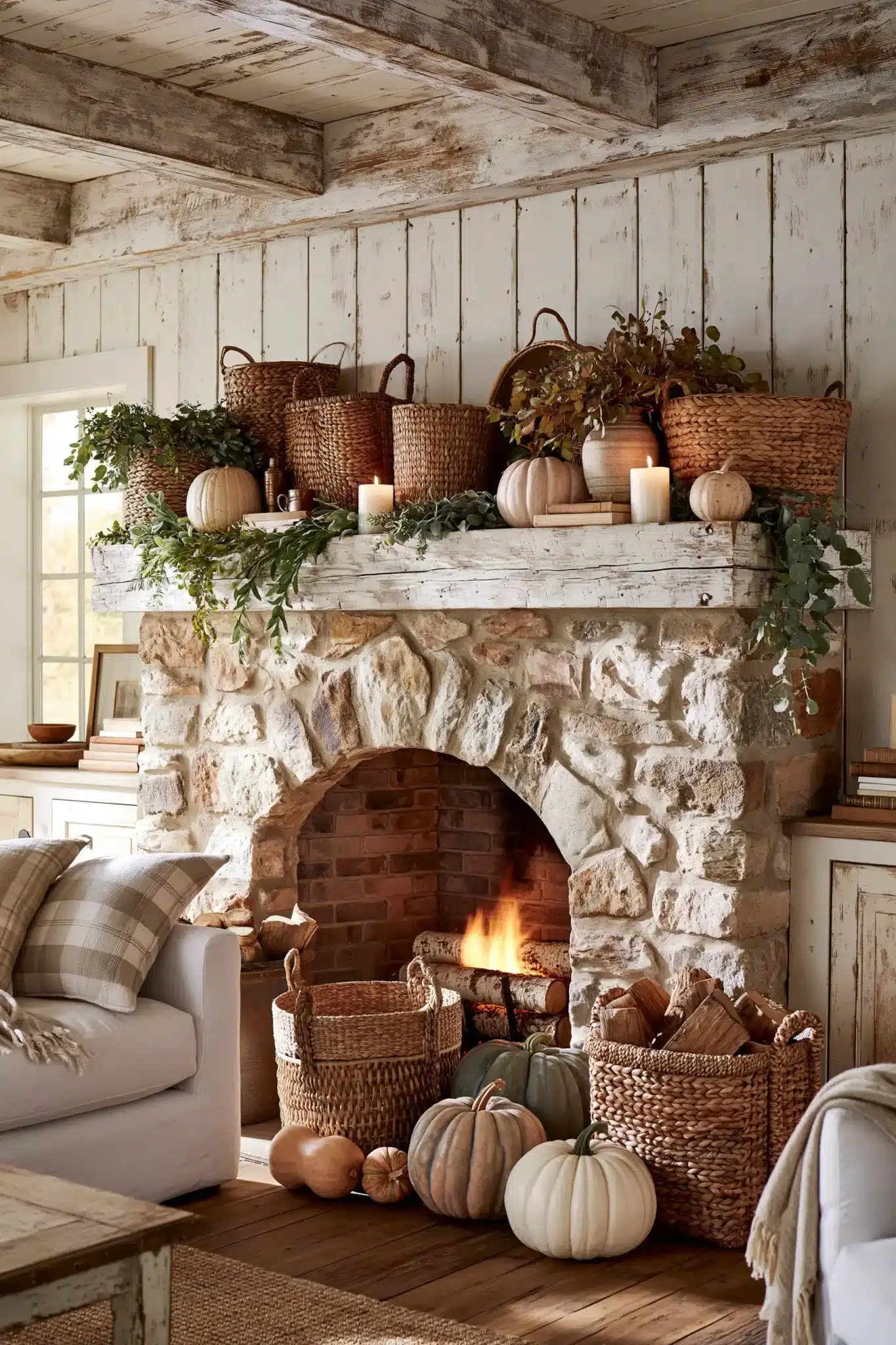 29 Thanksgiving Mantel Decor Ideas for a Hearth That Anchors the Room 18 thanksgiving mantel decor