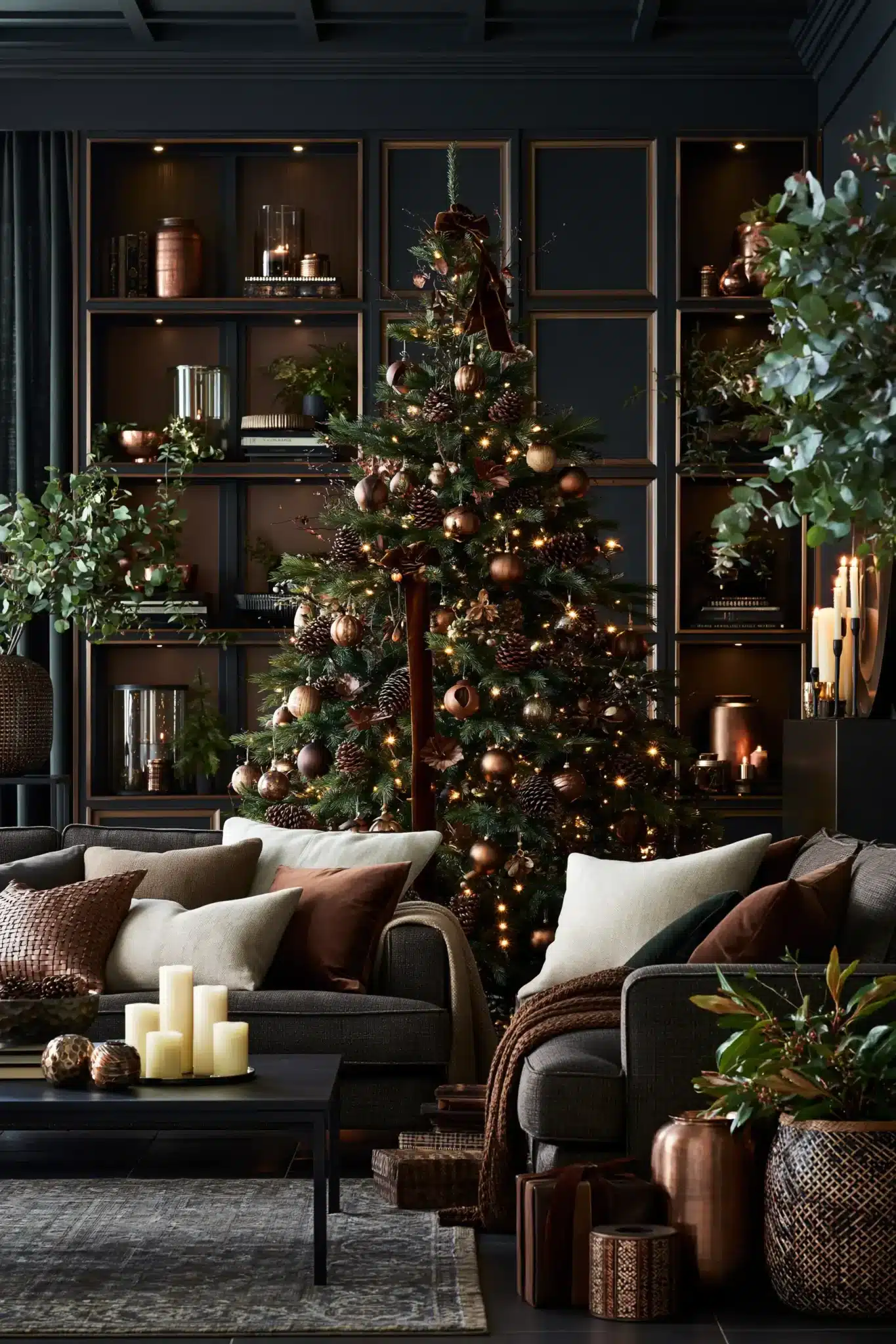 29 Moody Christmas Decor Ideas for a Season That Feels Calm 18 moody christmas decor