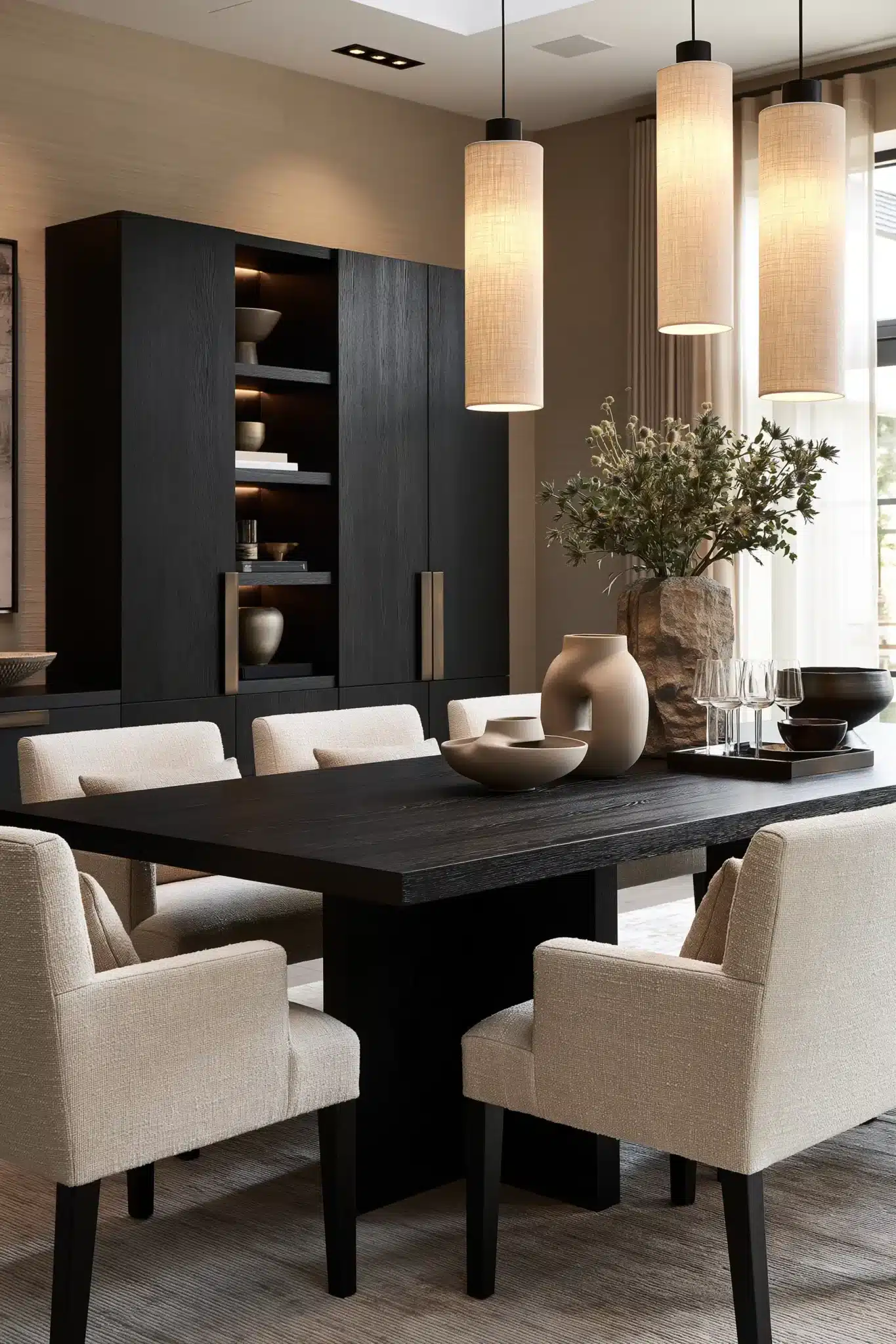 29 Modern Dining Room Ideas for a Table That Stays Out of the Way 19 modern dining room