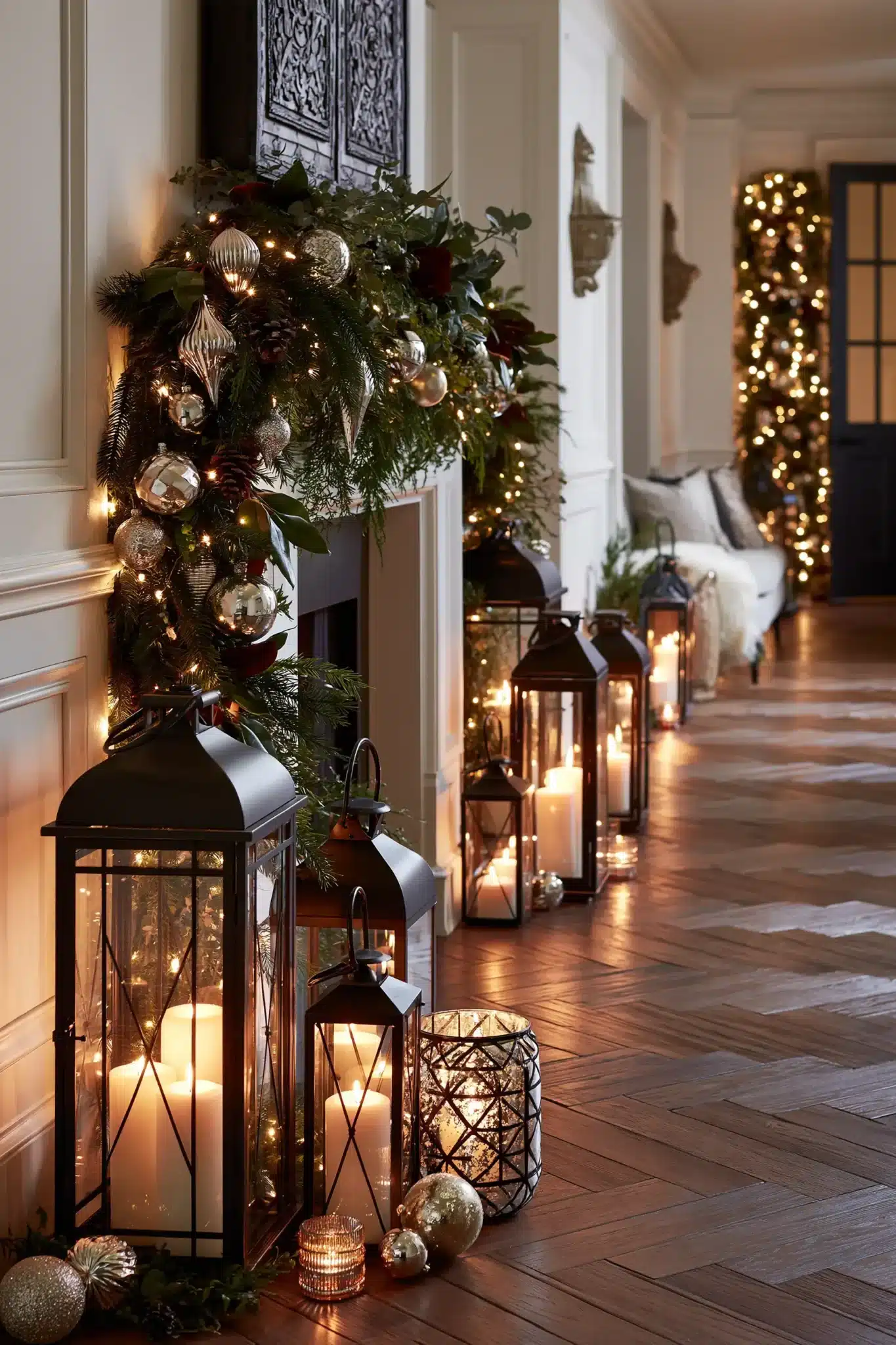 29 Hallway Christmas Decor Ideas for a Path That Feels Festive 19 hallway christmas decor