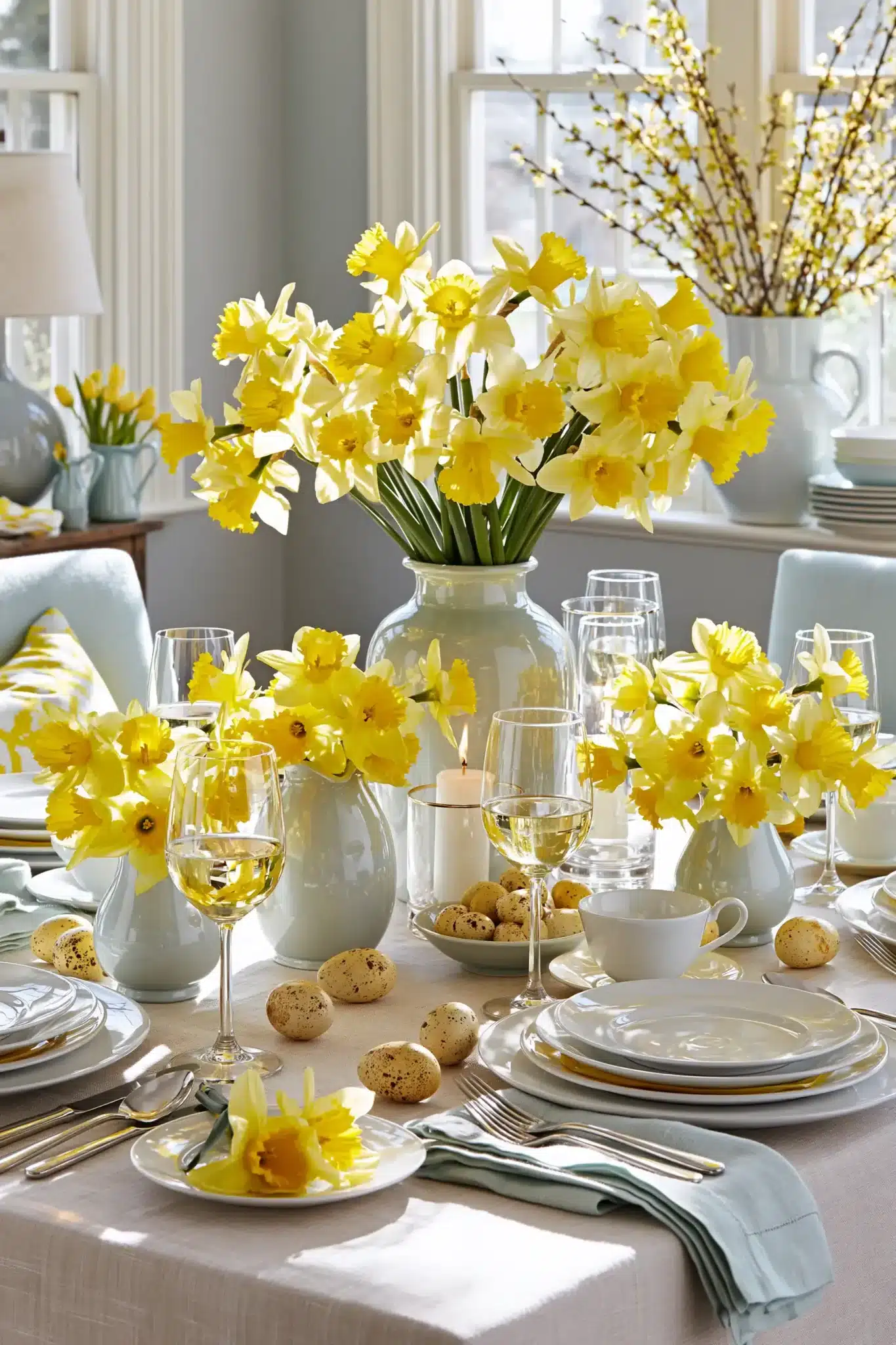 29 Spring Easter Decor Ideas That Keep the Table Simple 19 spring easter decor