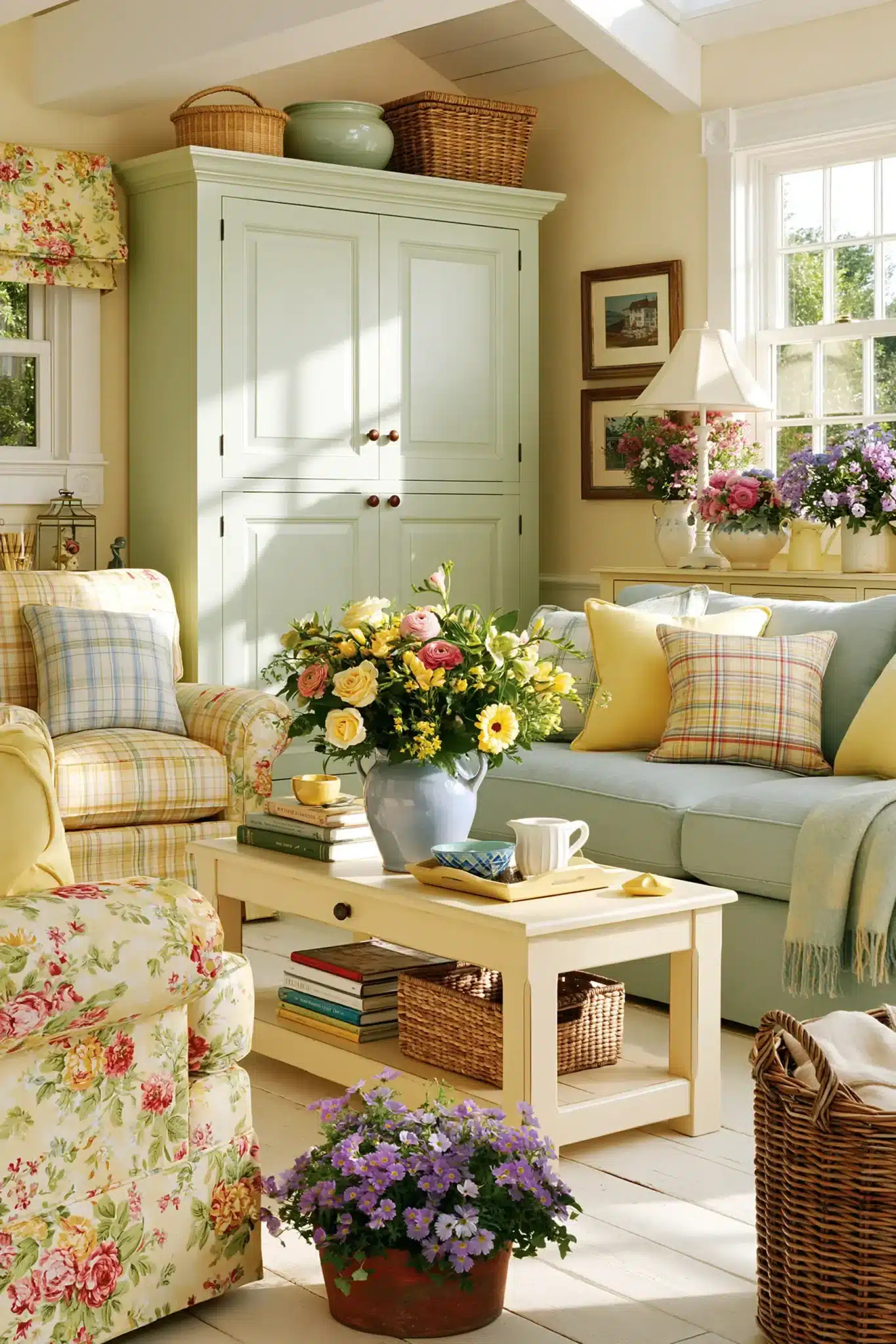29 Spring Living Room Decor Ideas for a Space That Breathes Again 19 spring living room decor