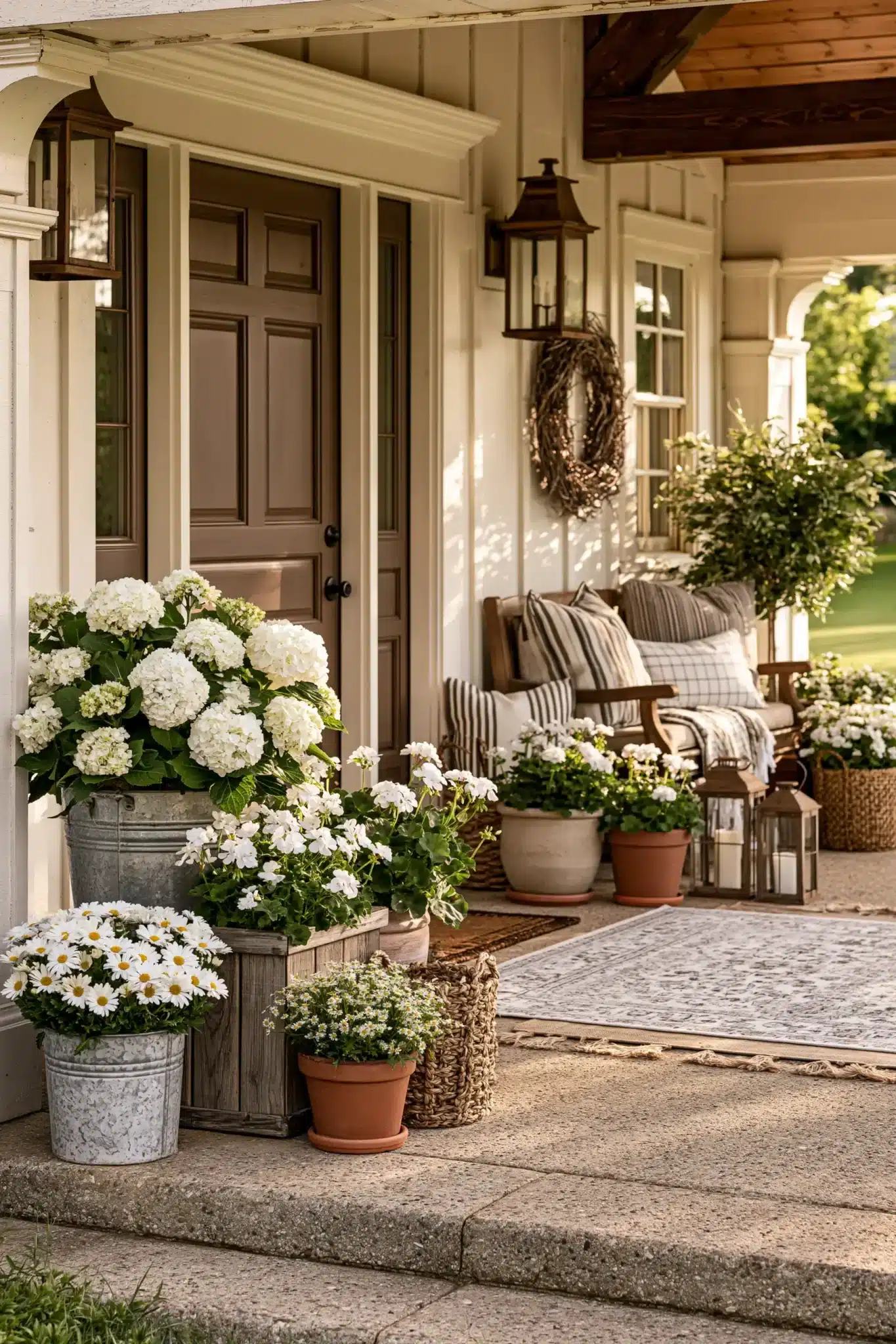 29 Spring Front Porch Decor Ideas for a Door That Says Welcome 19 spring front porch decor
