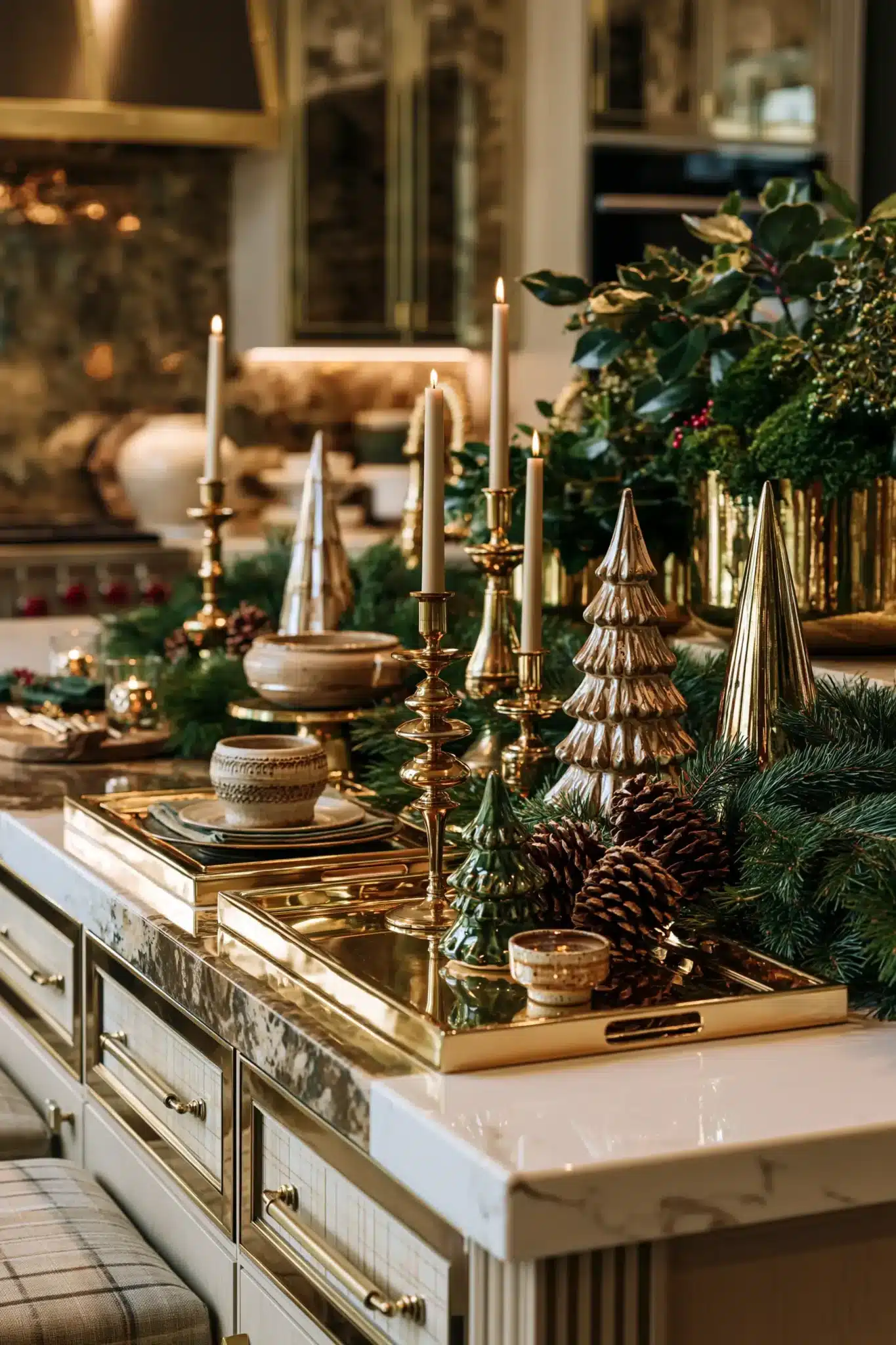 29 Christmas Kitchen Decor Ideas for a Room You Actually Cook In 19 christmas kitchen decor