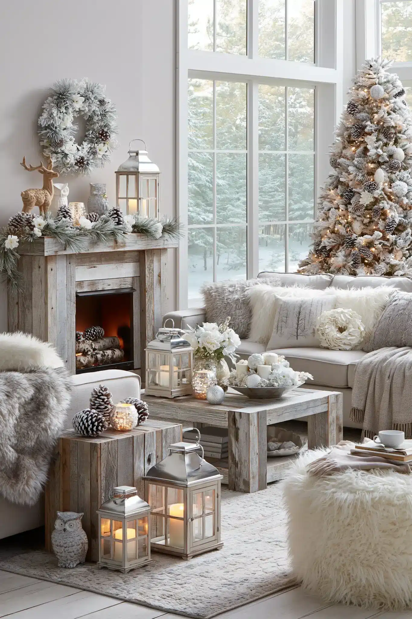 white christmas decor