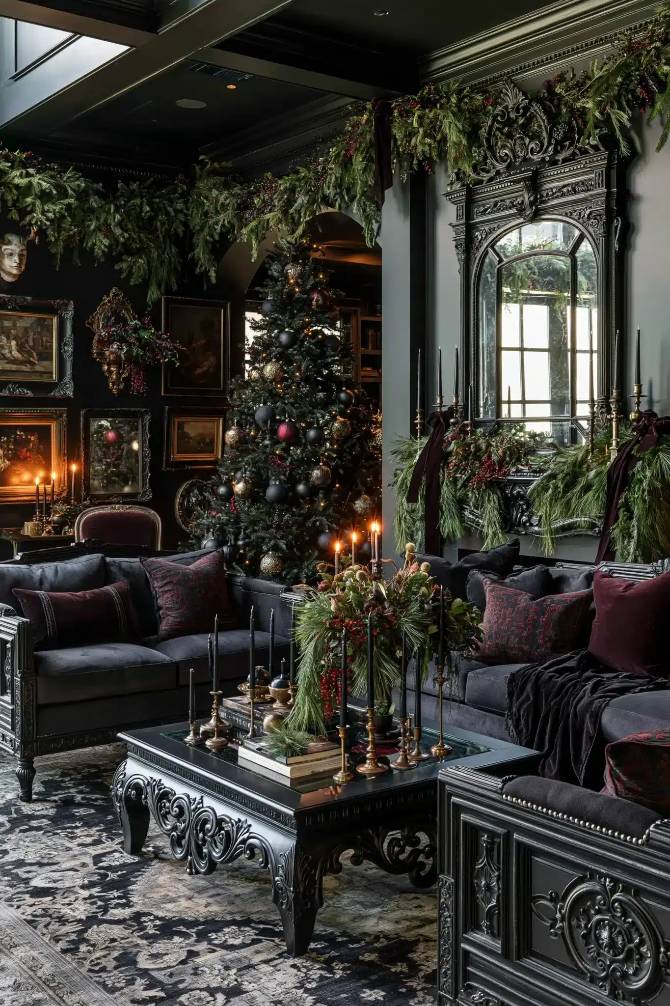 moody christmas decor