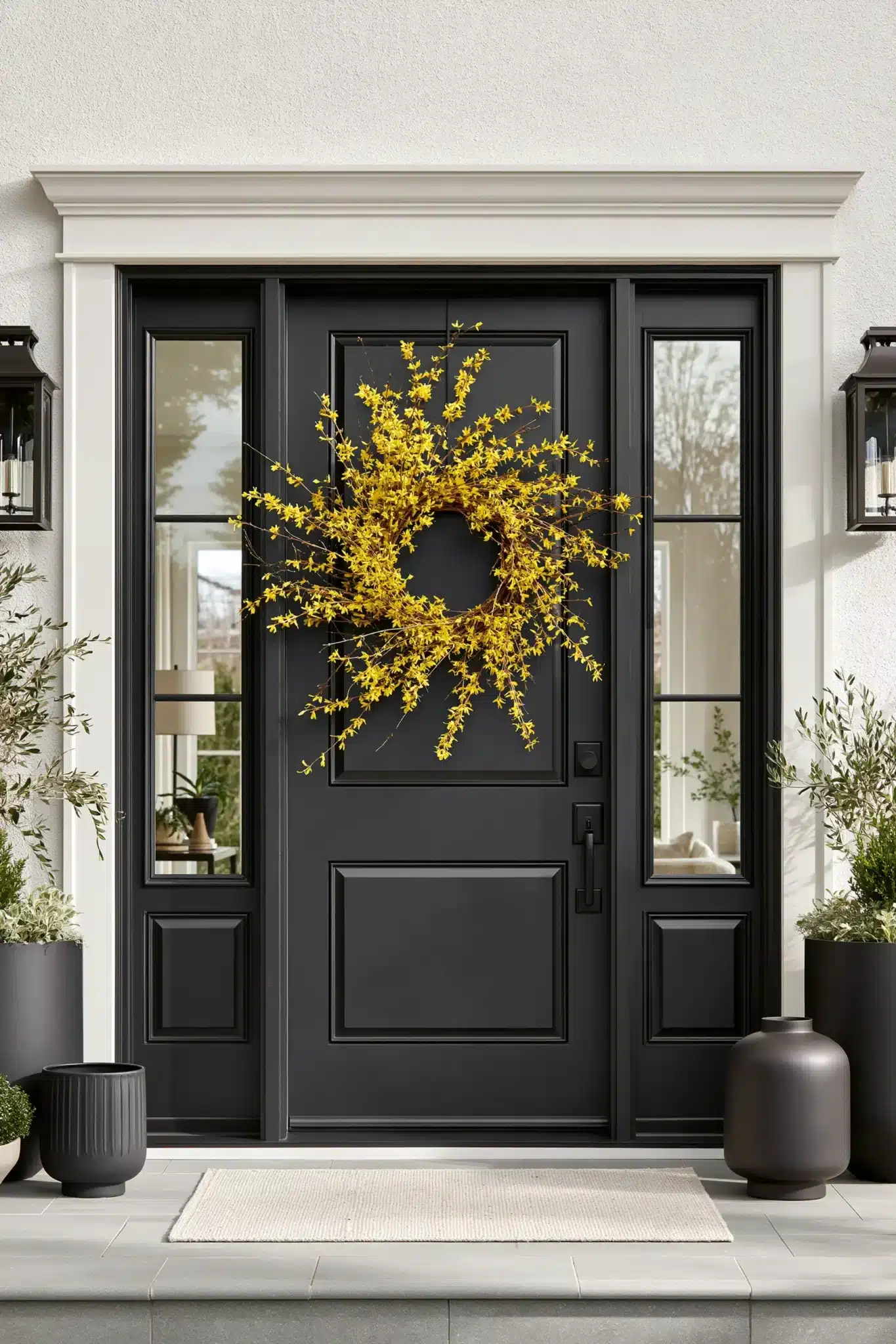 spring front door decor