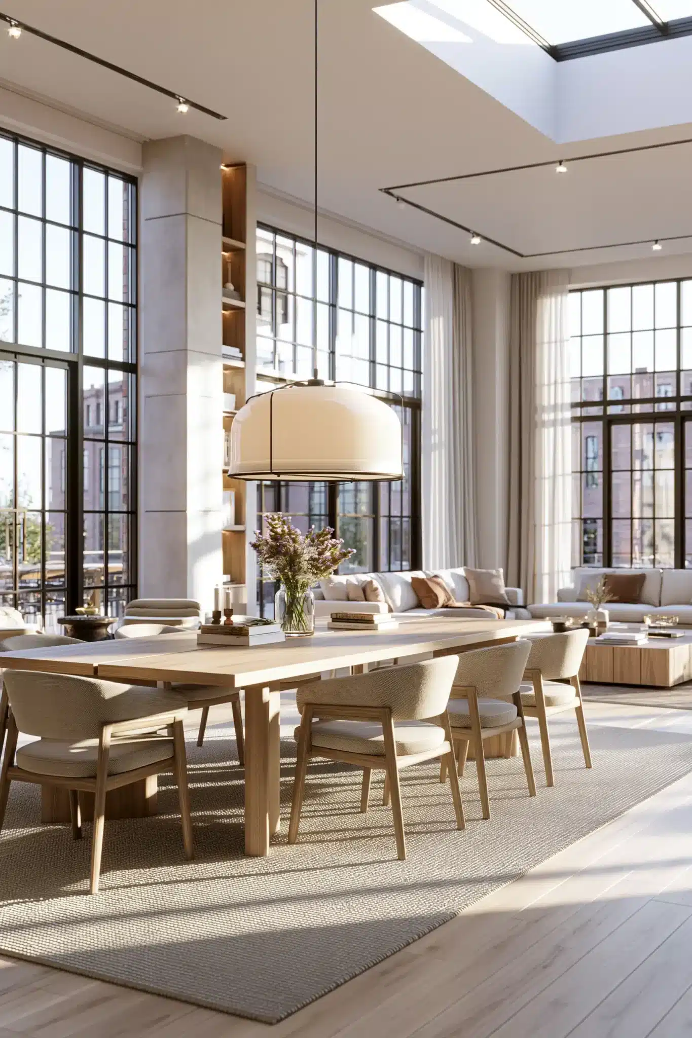 29 Modern Dining Room Ideas for a Table That Stays Out of the Way 20 modern dining room