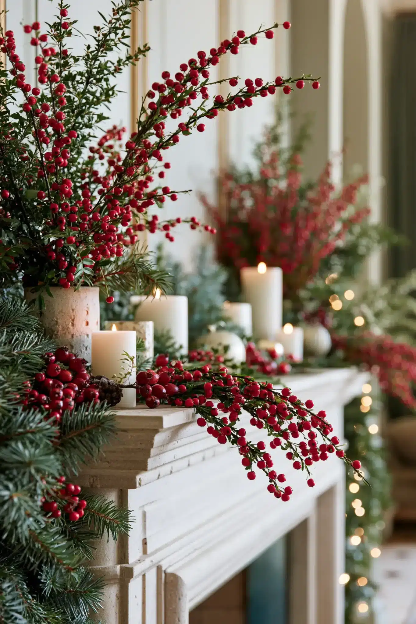 29 Christmas Mantle Decor Ideas for a Hearth That Does Not Compete With the Tree 20 christmas mantle decor