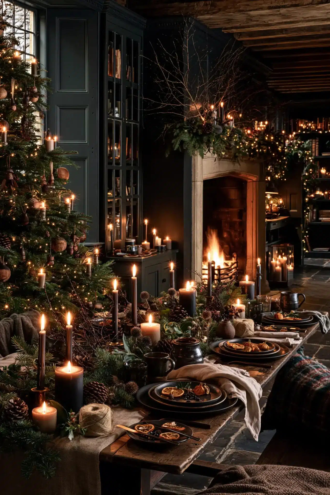 29 Moody Christmas Decor Ideas for a Season That Feels Calm 20 moody christmas decor