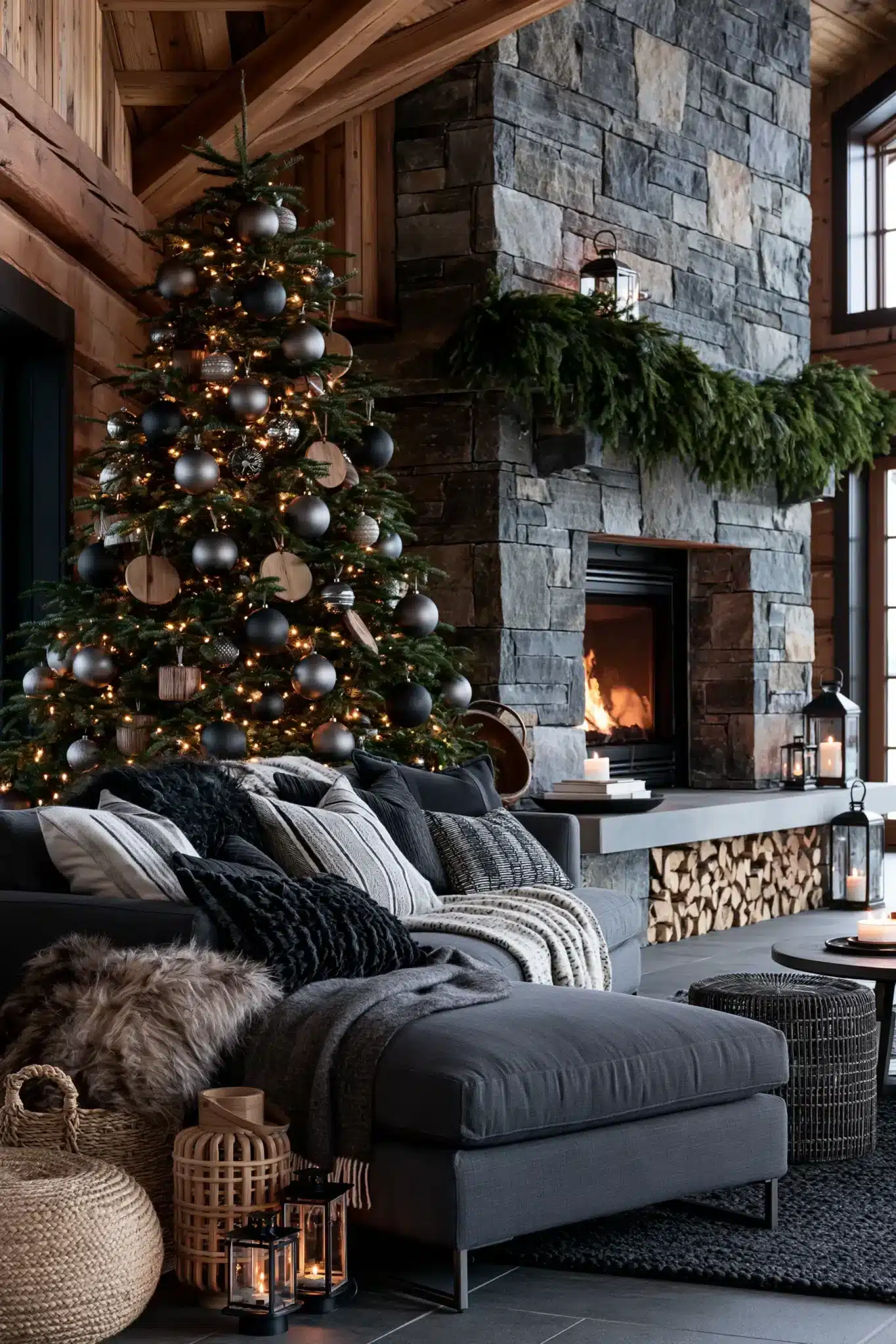 29 Moody Christmas Decor Ideas for a Season That Feels Calm 21 moody christmas decor