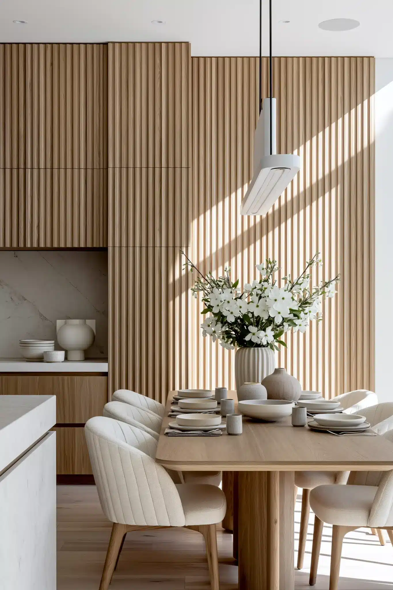 29 Modern Dining Room Ideas for a Table That Stays Out of the Way 21 modern dining room