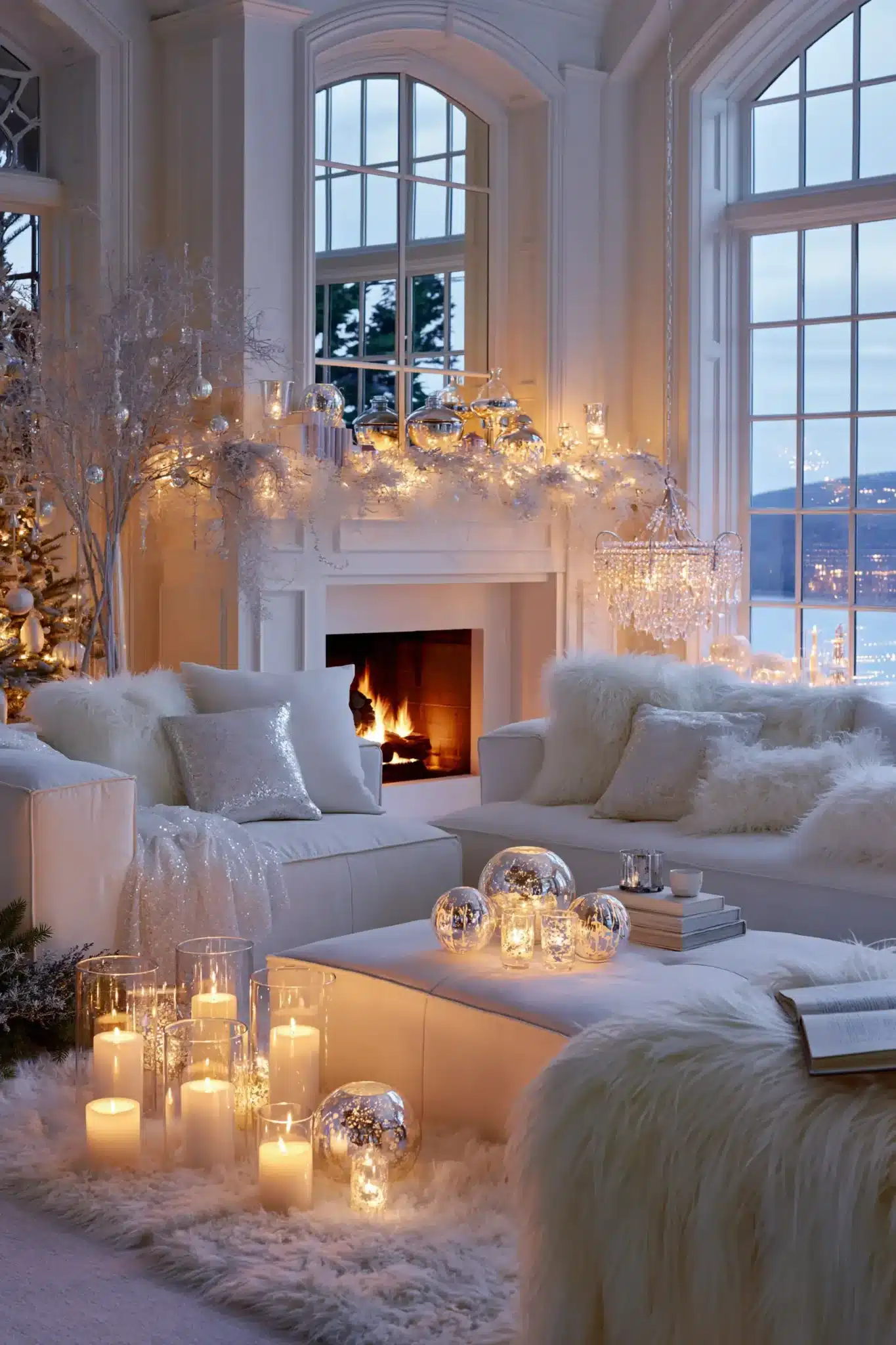 29 White Christmas Decor Ideas for a Room That Stays Bright and Quiet 21 white christmas decor
