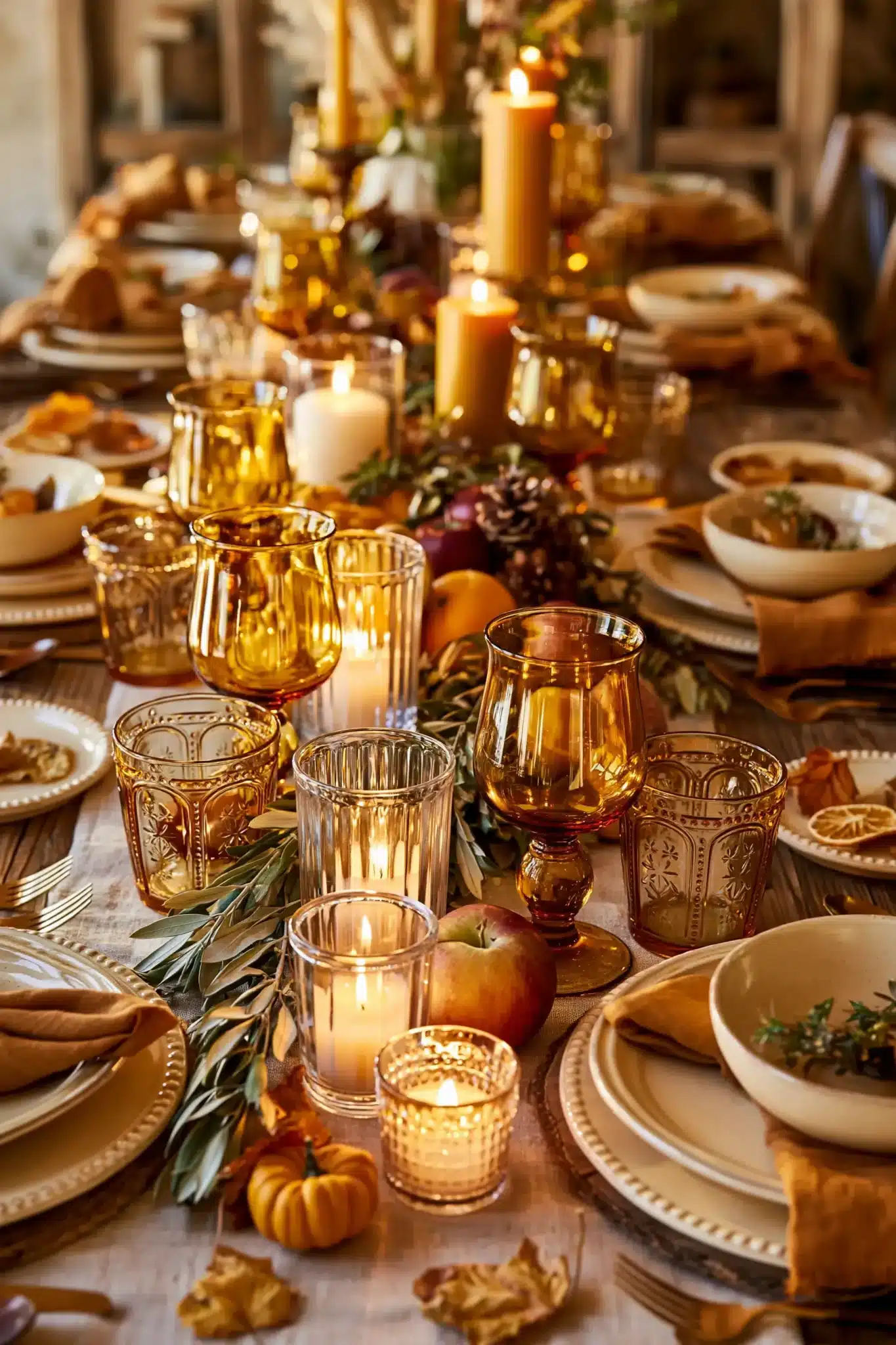 29 Thanksgiving Table Decor Ideas for a Centerpiece That Leaves Room for Plates 22 thanksgiving table decor ideas