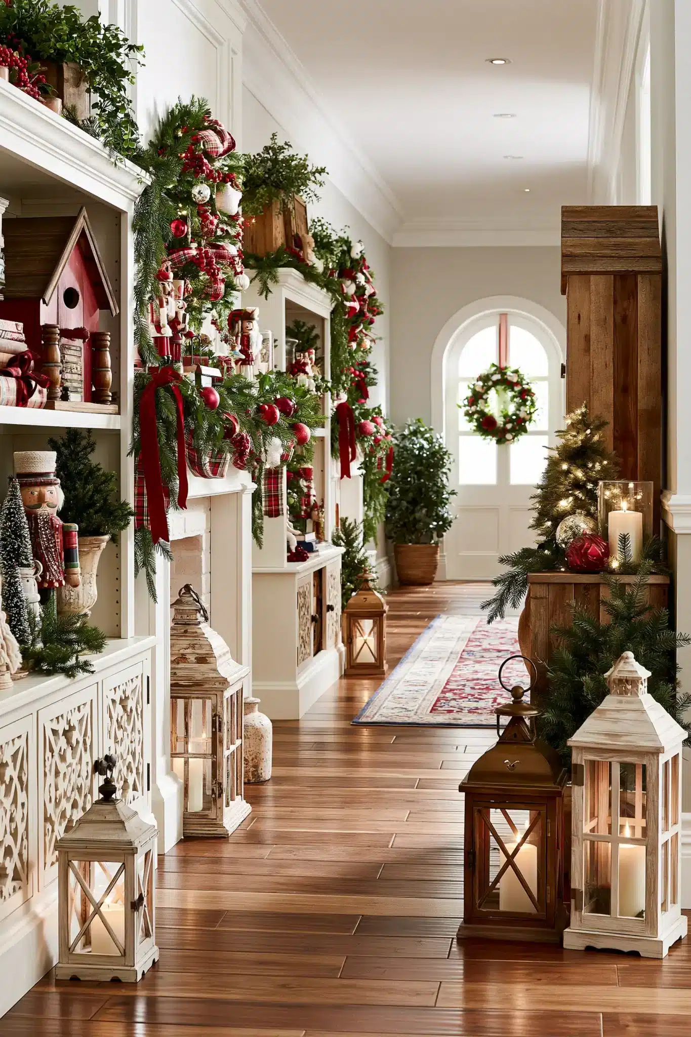 29 Hallway Christmas Decor Ideas for a Path That Feels Festive 22 hallway christmas decor