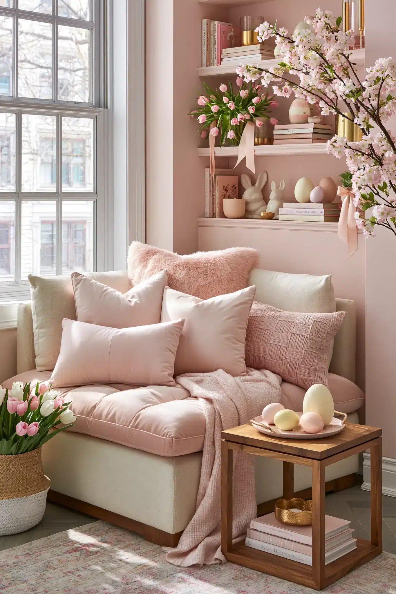 29 Spring Easter Decor Ideas That Keep the Table Simple 23 spring easter decor